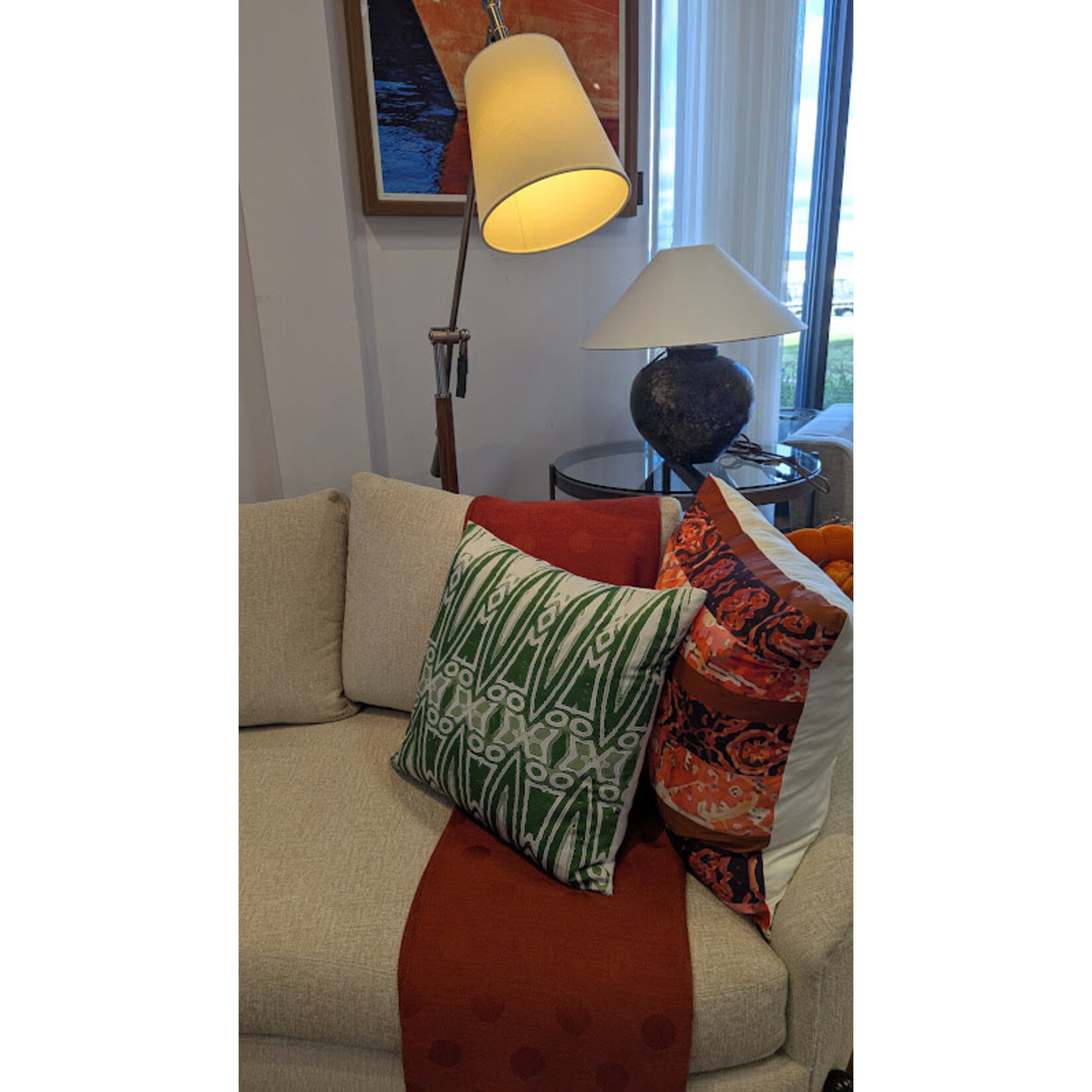 Fibre by Auskin Dots Throw Rust