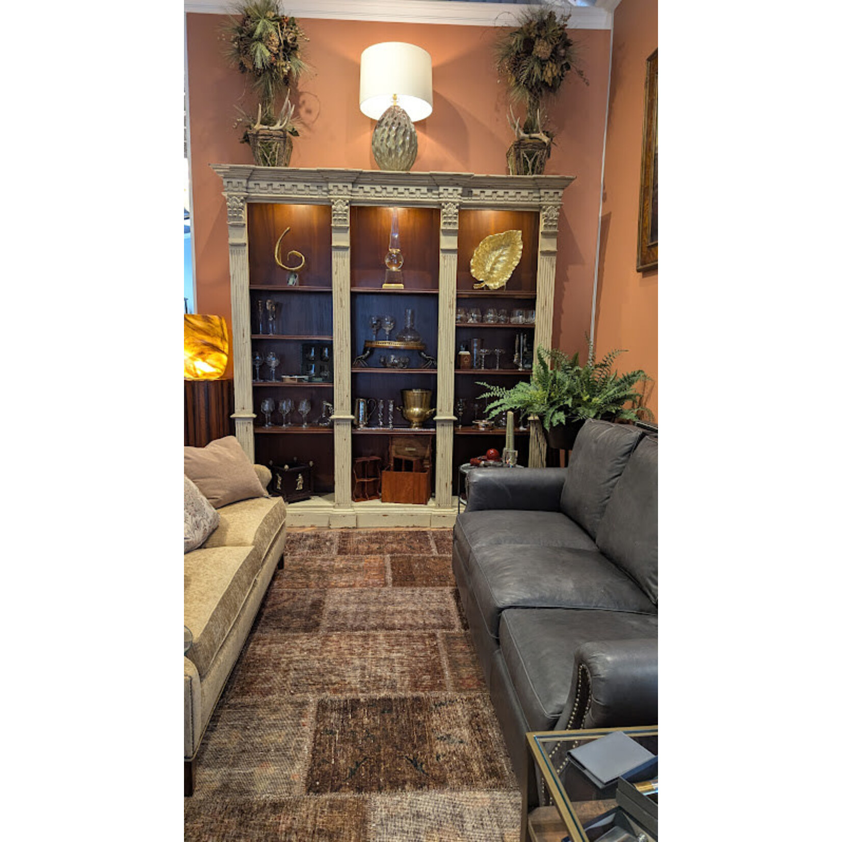 Art Frame Direct Distressed Bookcase with Lights