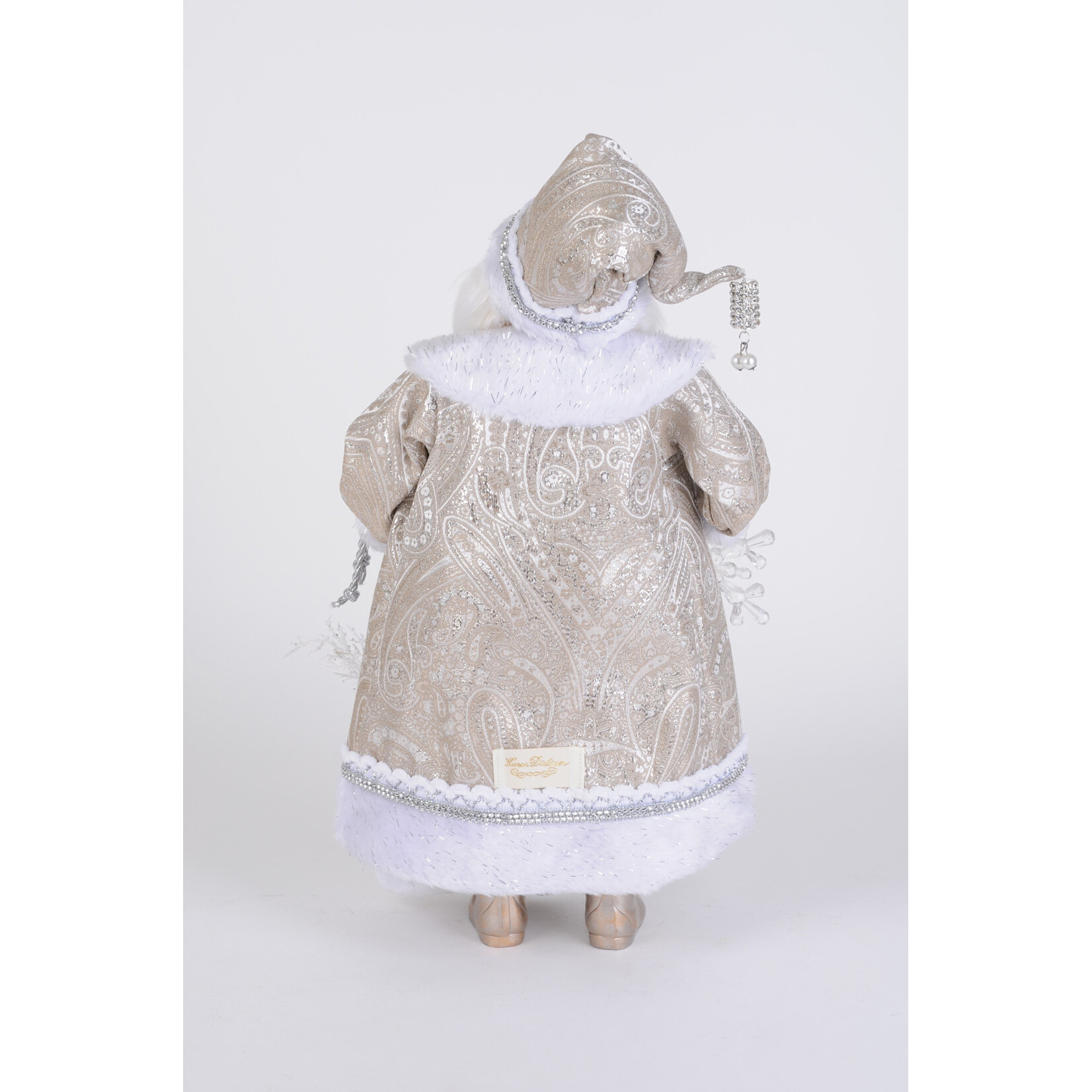 Karen Didion Originals Lighted White Christmas Santa