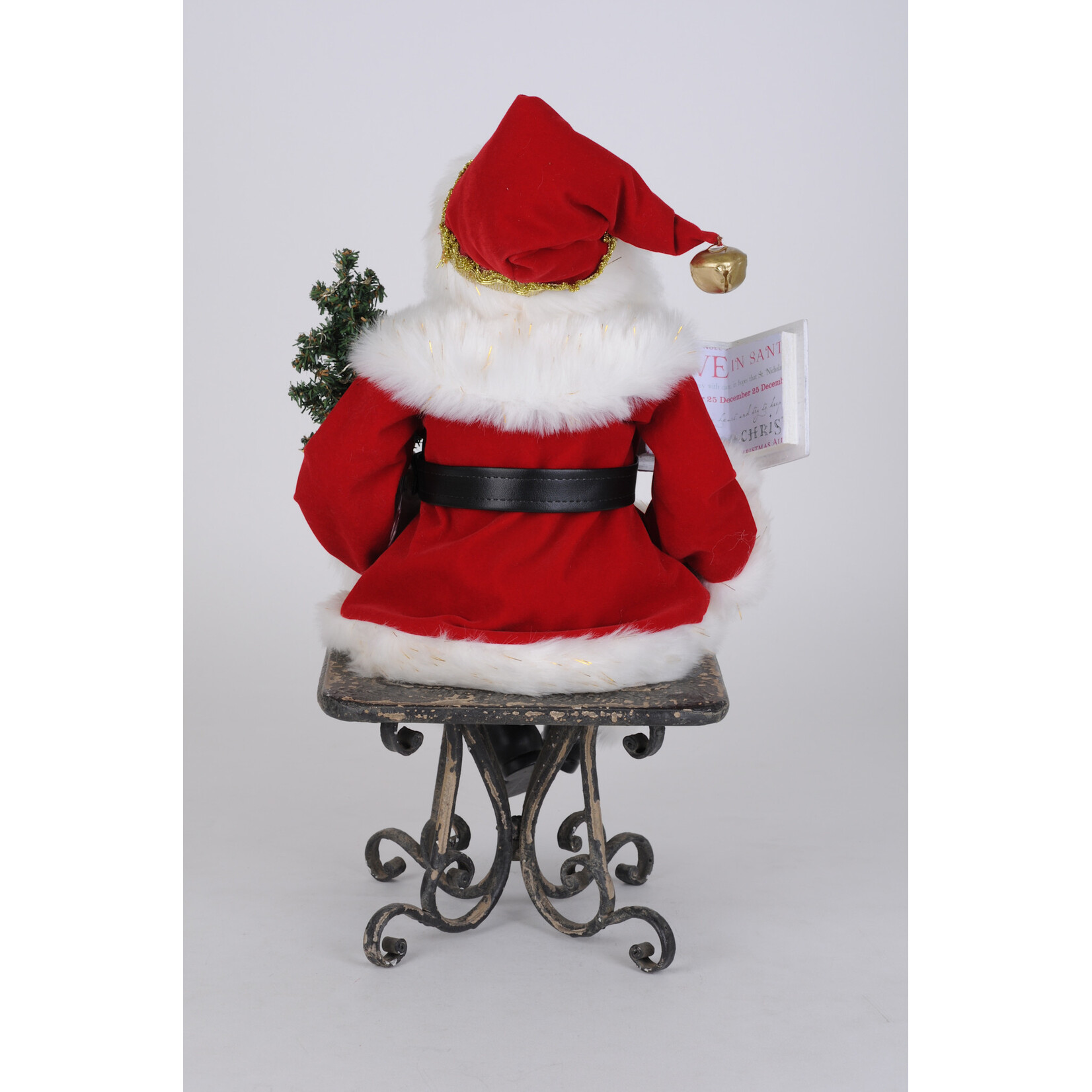 Karen Didion Originals Lighted Story Time Sitting Santa