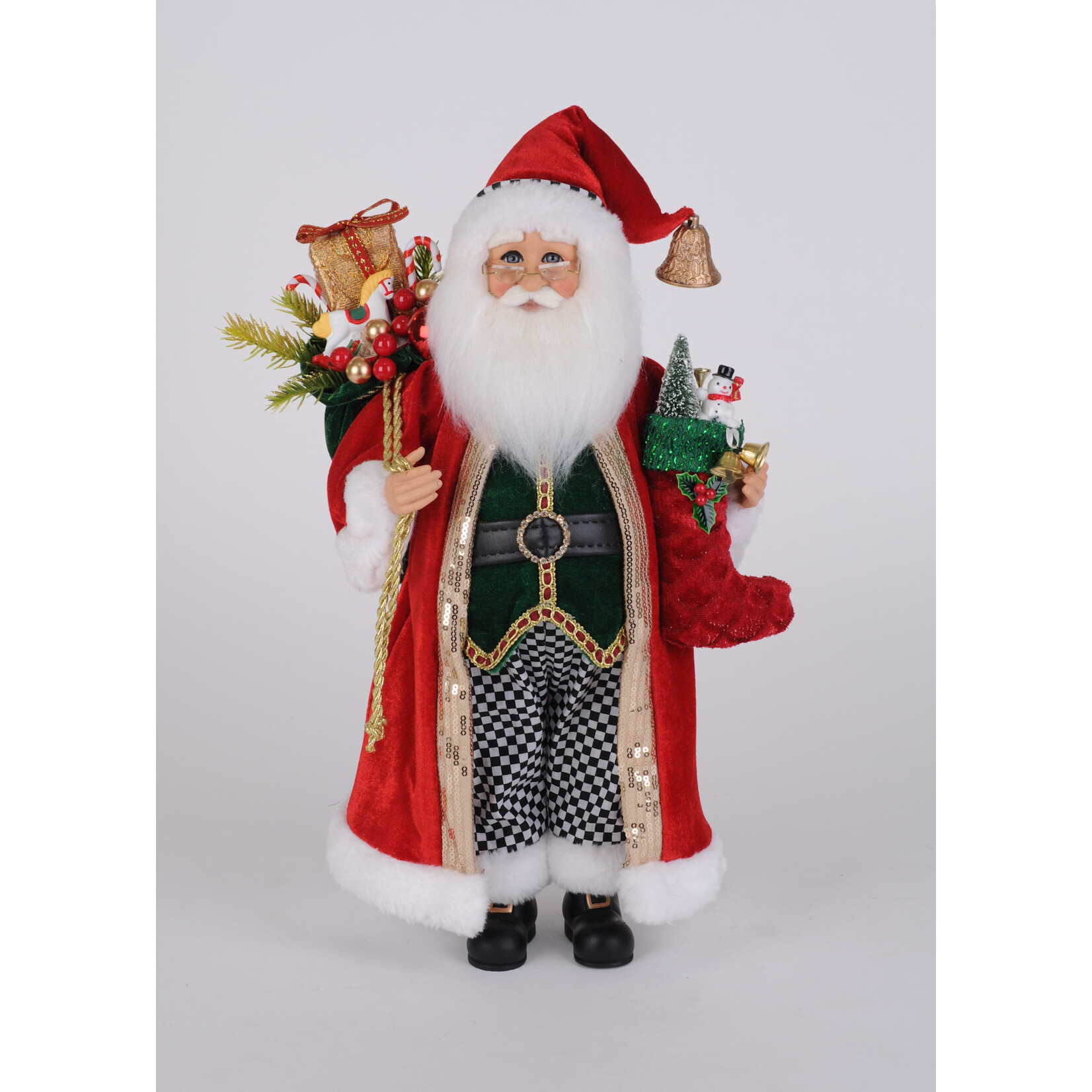 Karen Didion Originals Traditional Stocking Santa