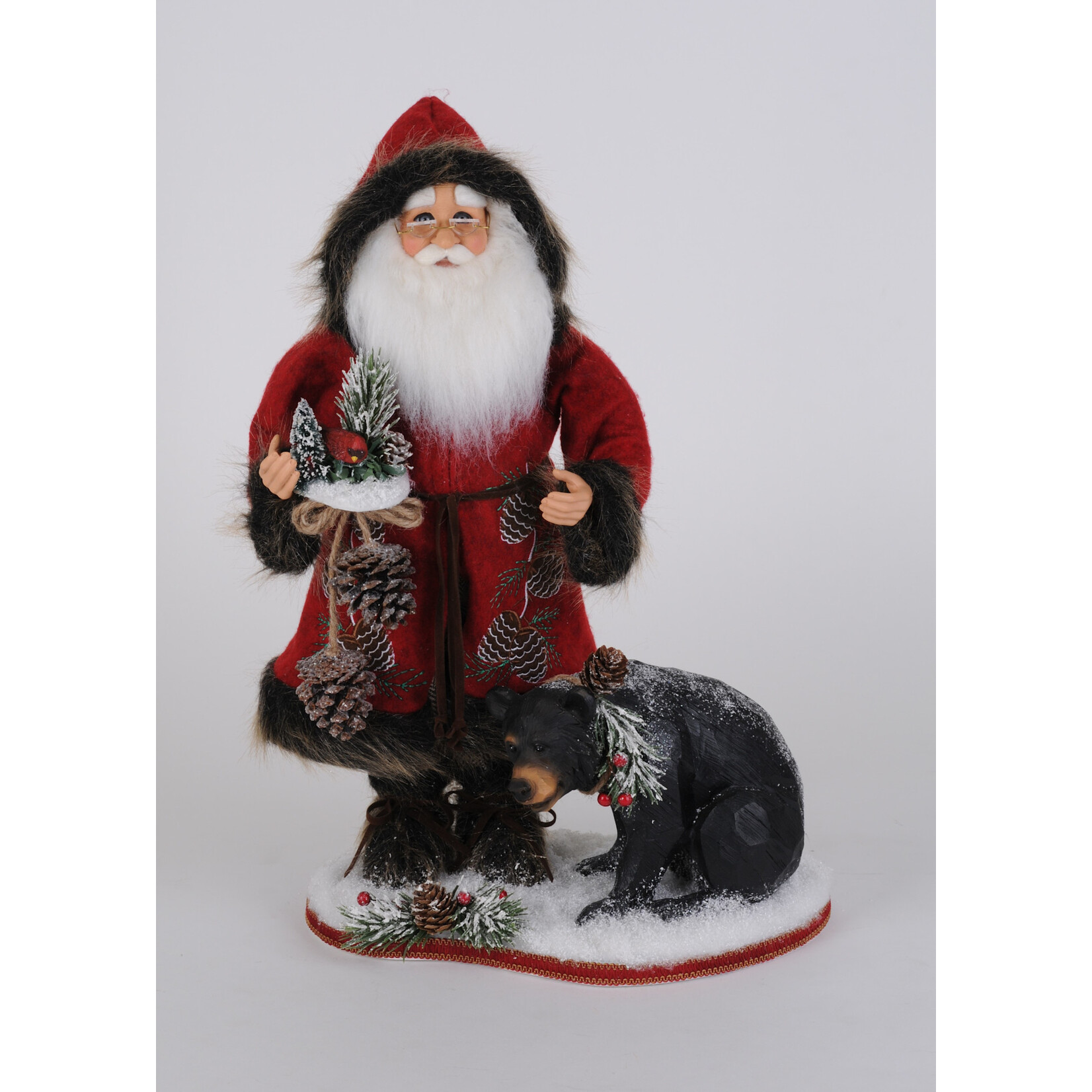 Karen Didion Originals Woodland Bear Santa