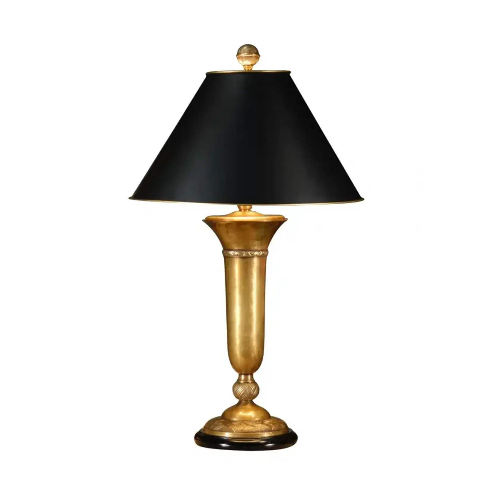 Wildwood Cedric Lamp with Black Shade