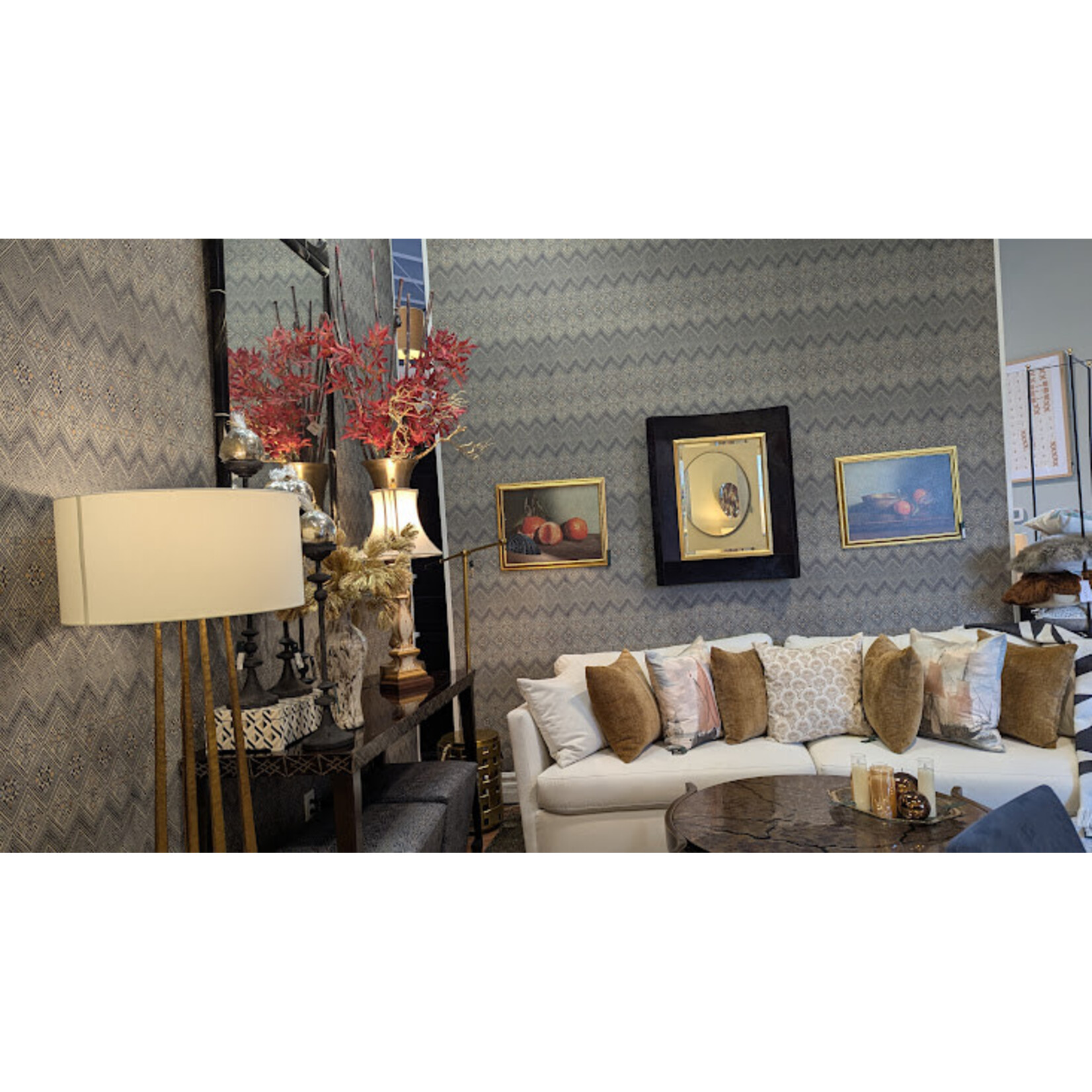 Winward Floral & Seasonal Decor Metallic Pine Branch Gold 35"