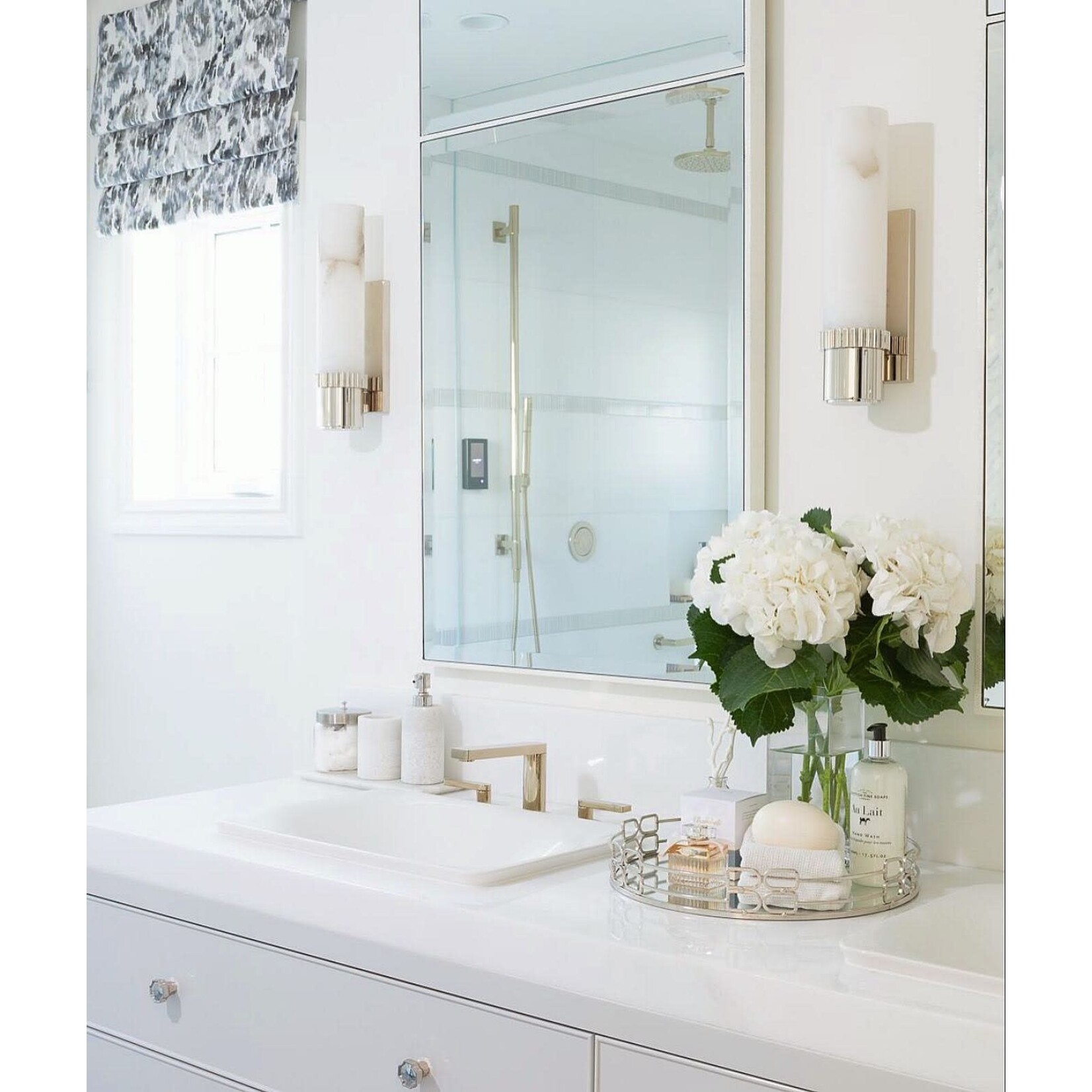 Made Goods Ariela Pristine Vintage Faux Shagreen  Mirror 28"x70"