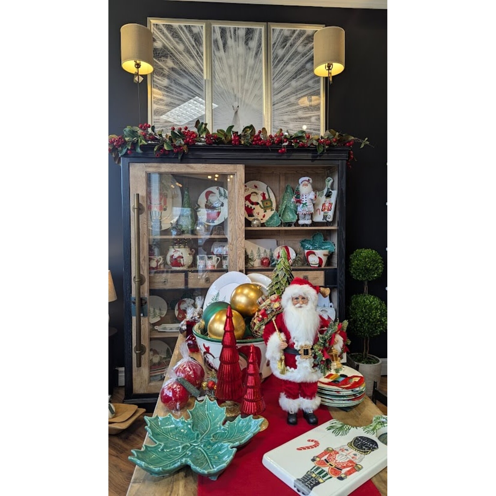 Winward Home Faux Holiday Deluxe Red Berry Garland 5'