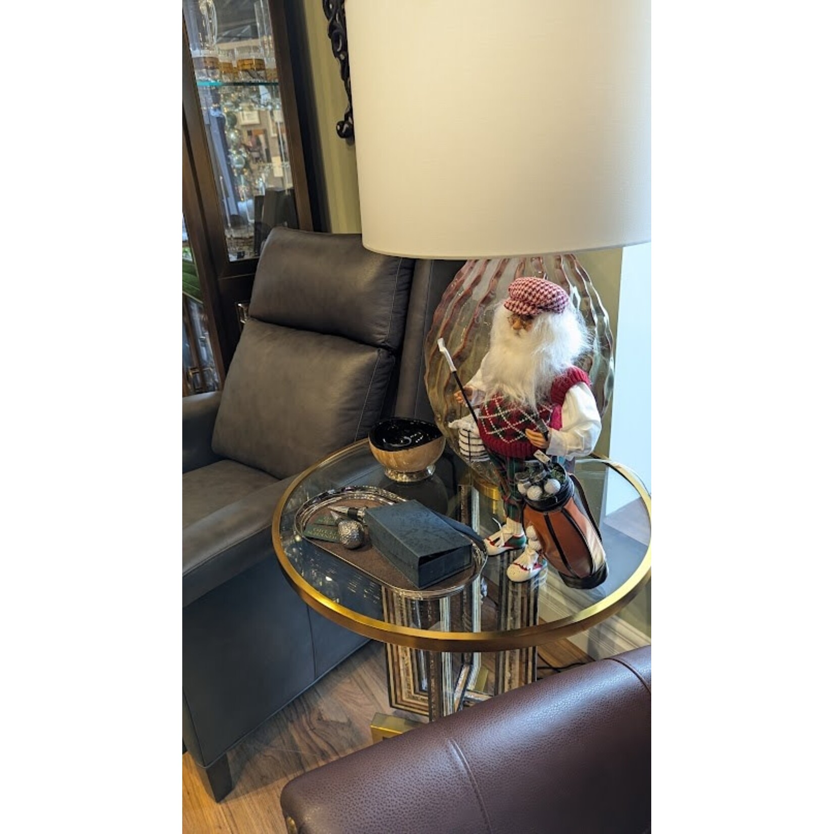 Karen Didion Originals Golf Santa with Basket