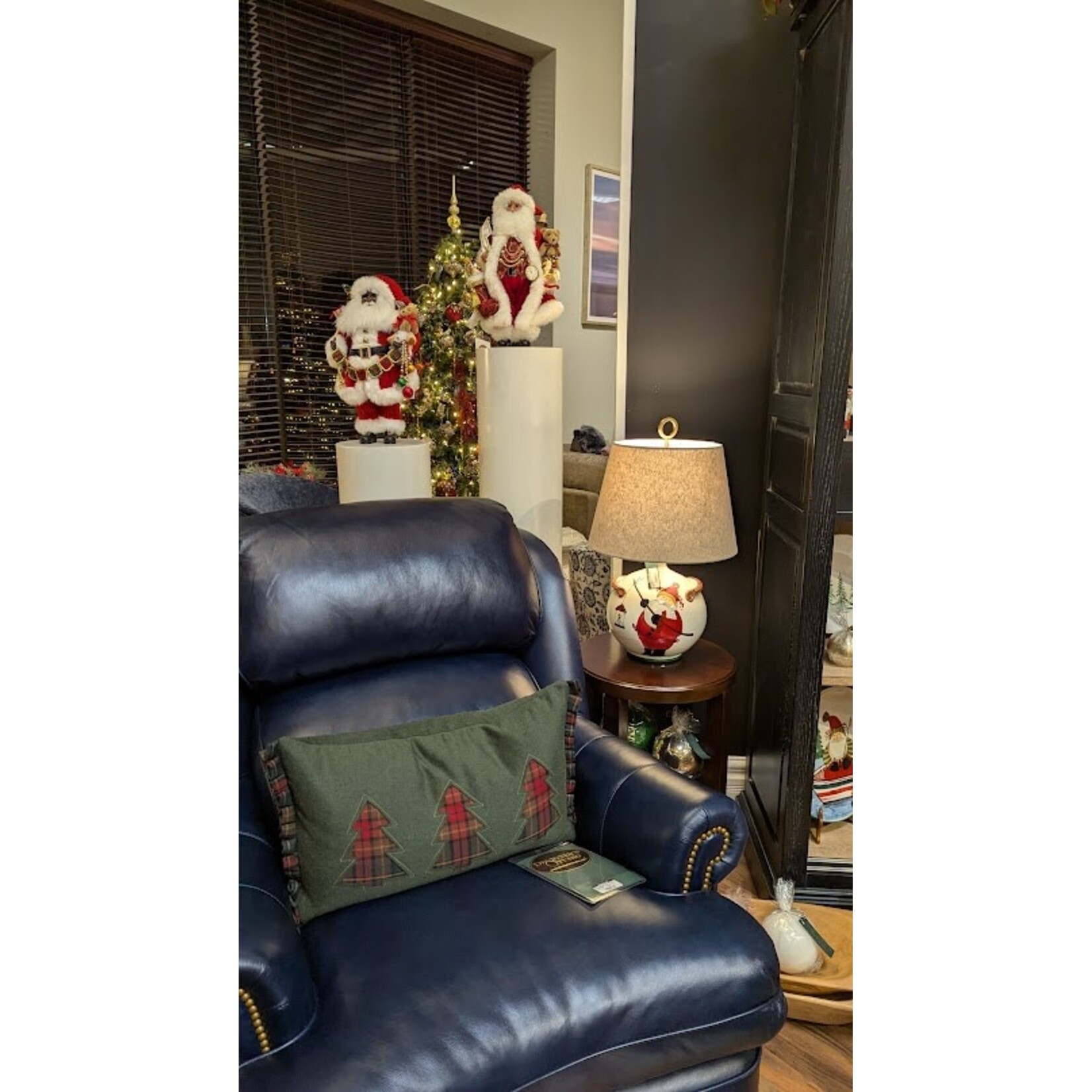Hancock & Moore LLC Austin High Back Chair Cavalier Navy Leather