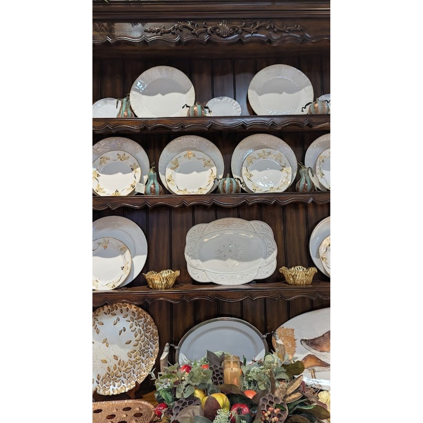 Vietri Pumpkins Figural Amber Glass Gourd