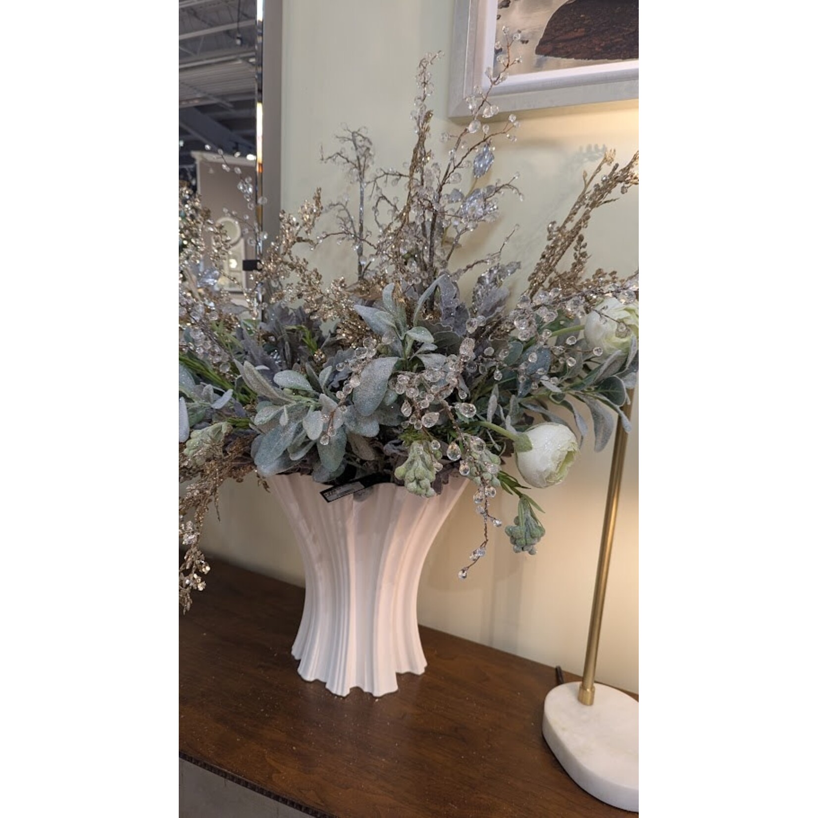 Winward Home Artificial Crystal Ice Winter Branch 33''