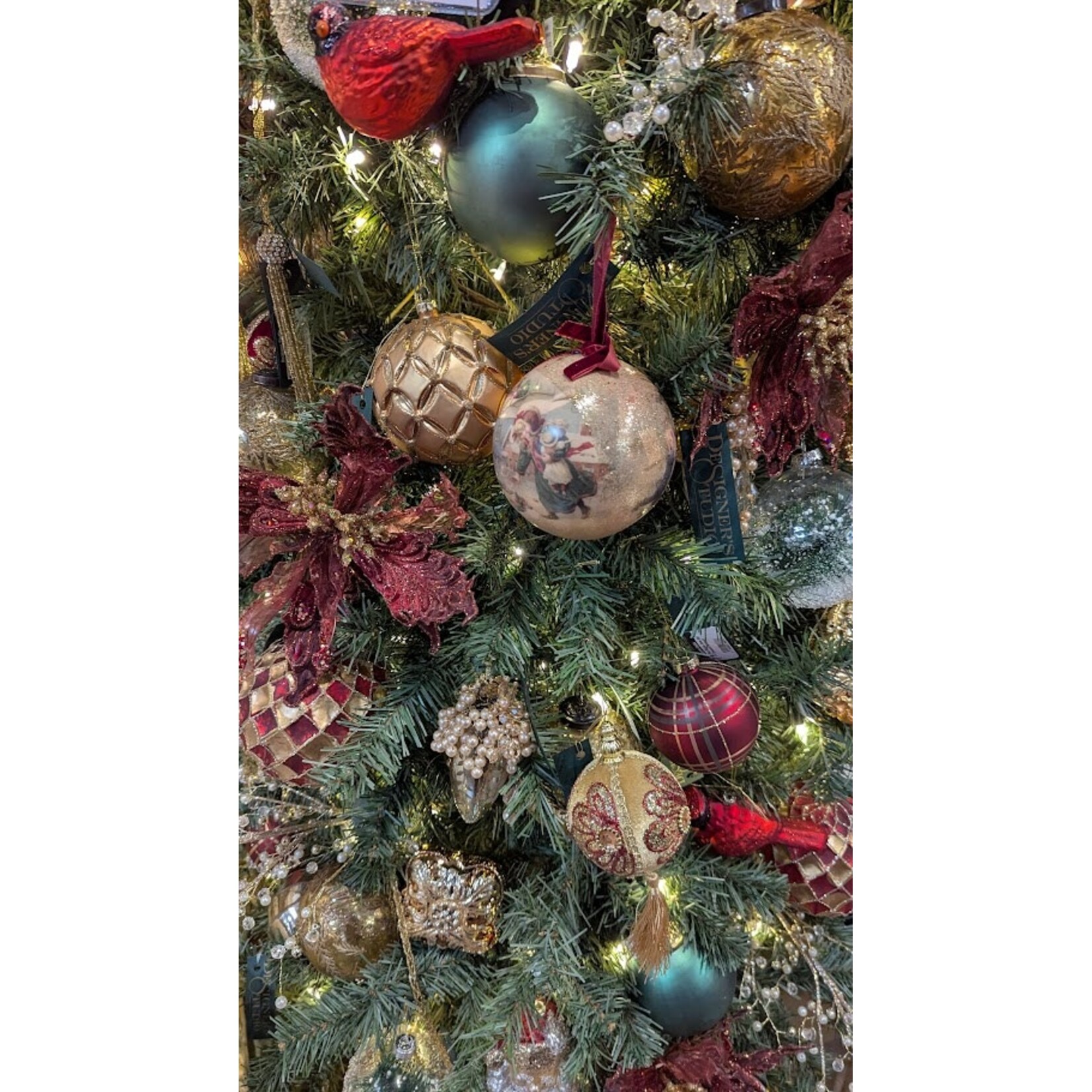 Katherine's Collection Gilded Embossed Ball Ornament