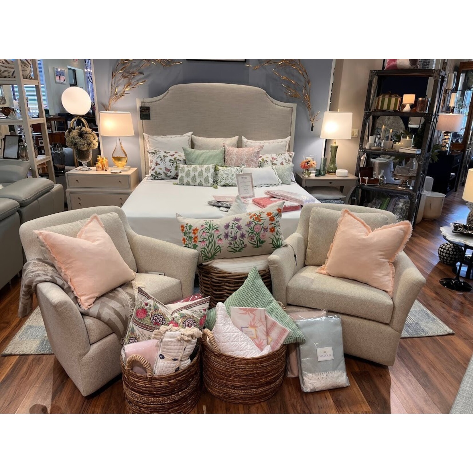 Anaya Pink So Soft Linen Pillow 20x20 With Down Insert