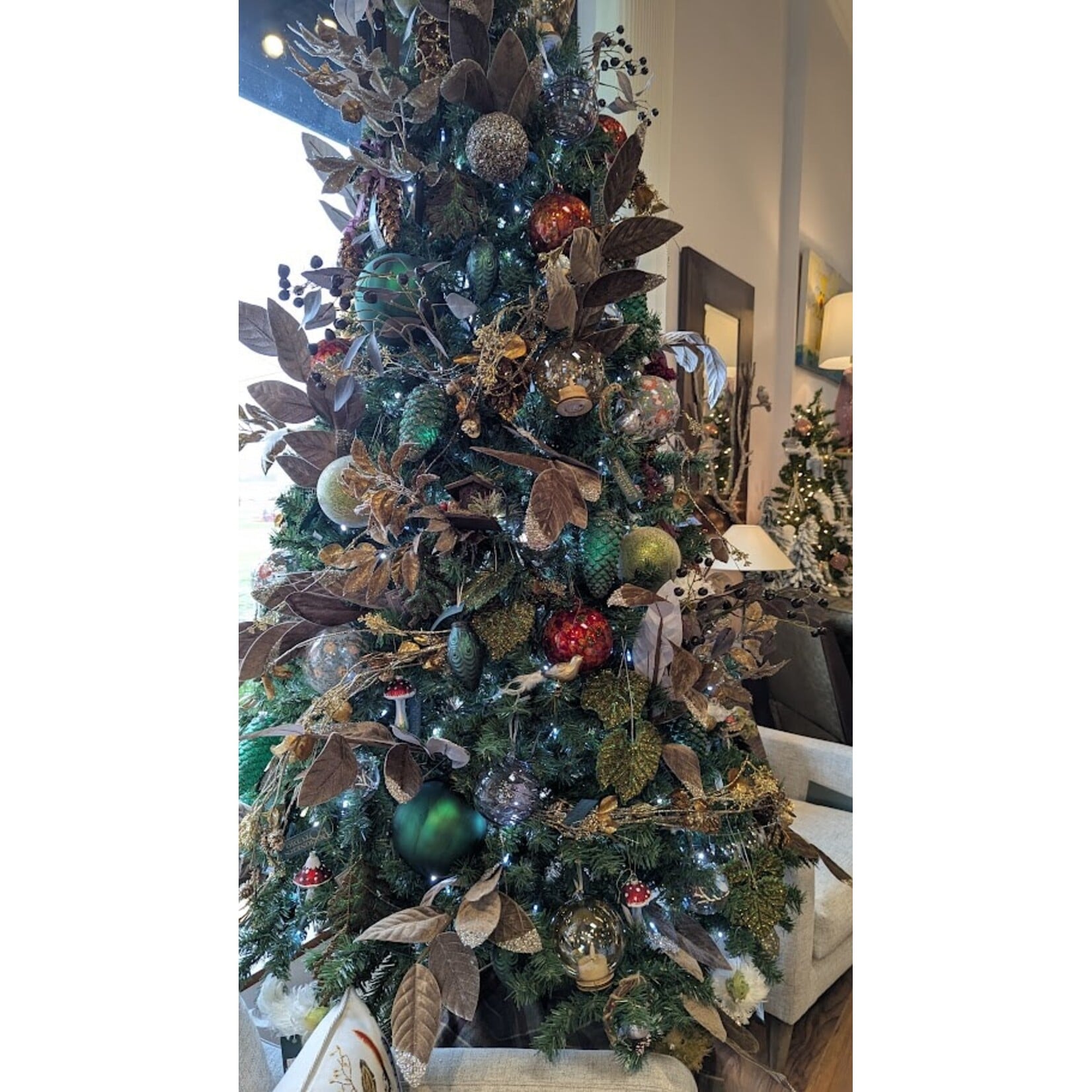 Napa Home and Garden Faux Eucalyptus Berry Branch 35.5"