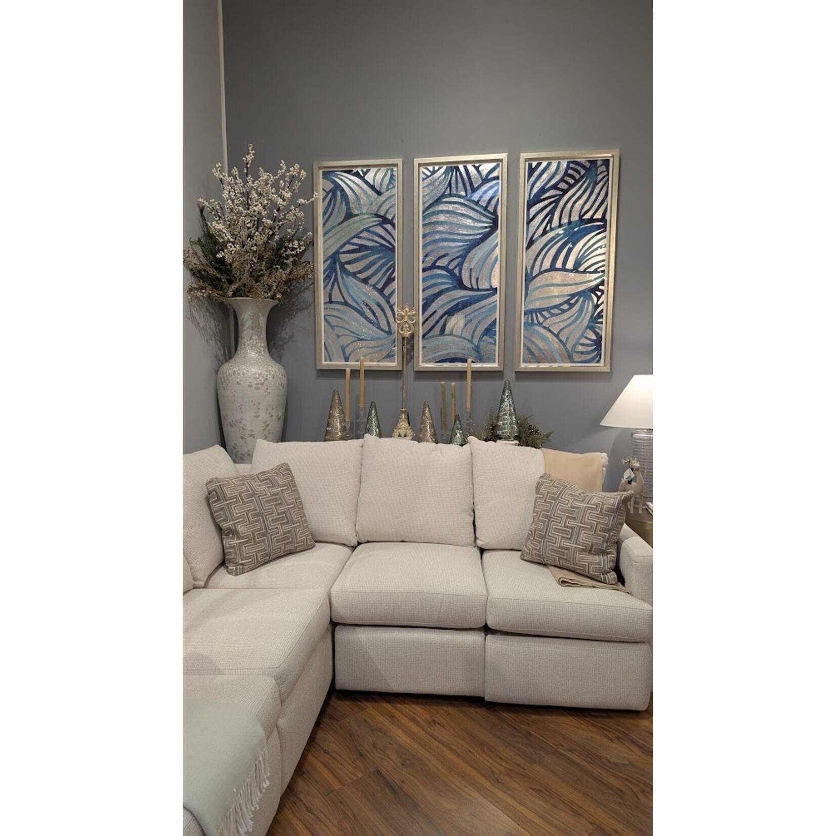 Trowbridge Gallery Silver Waves Framed Artwork