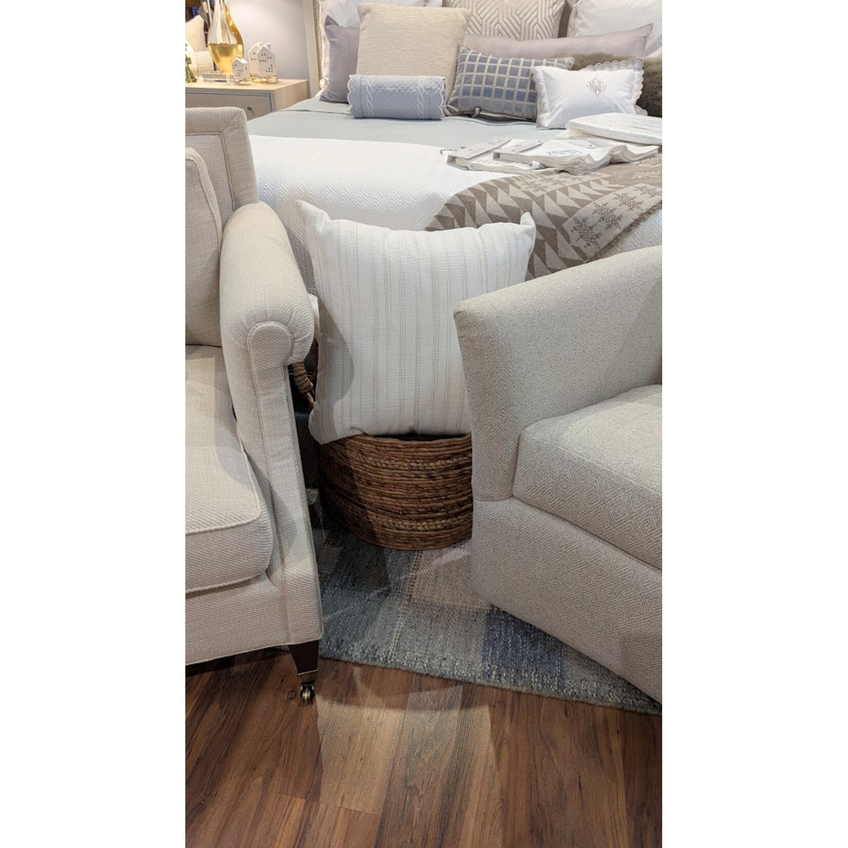 Pigeon and Poodle Payson Natural Banana Bark Round Nested Baskets Set of 2