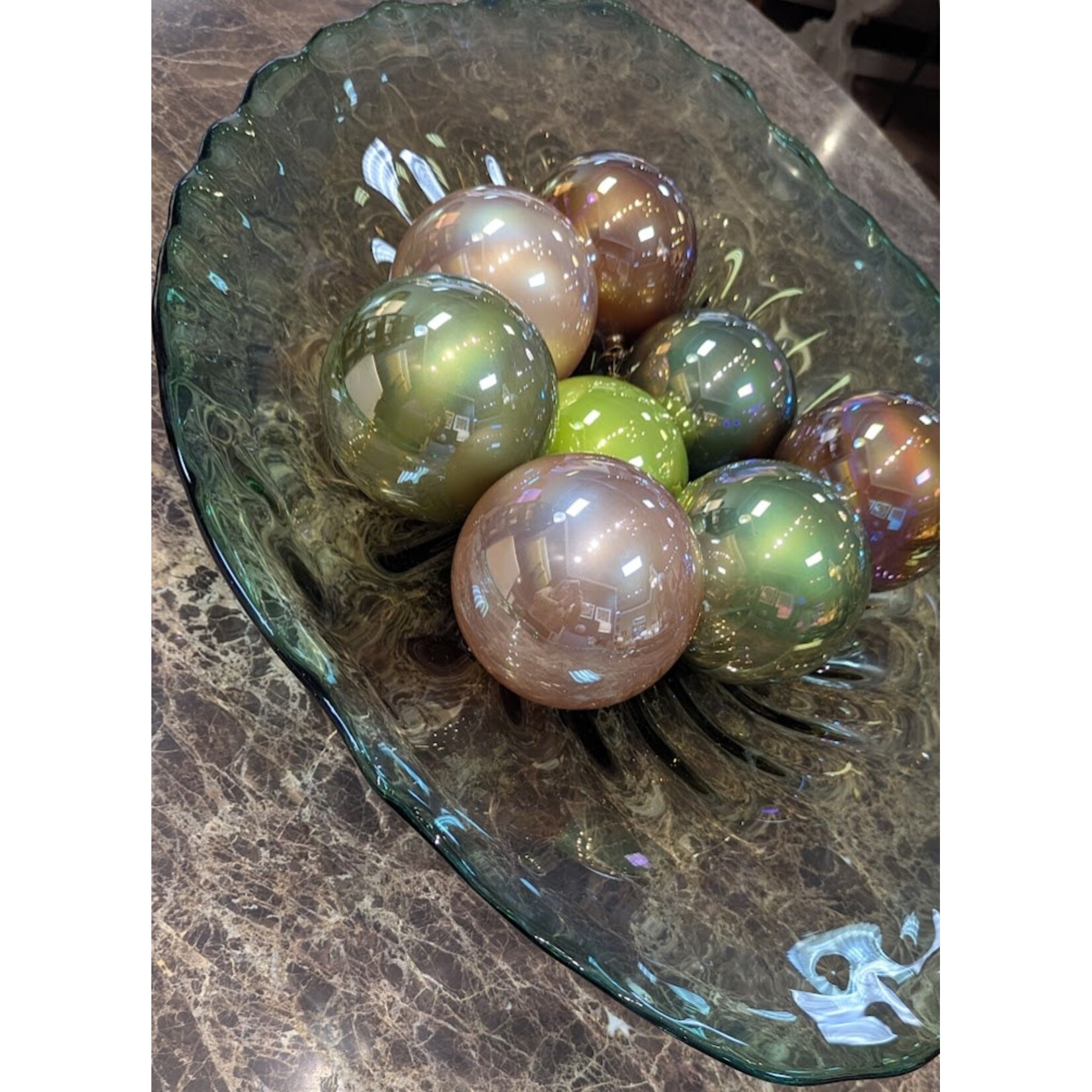 Katherine's Collection Large Pearlized Brown Ornament