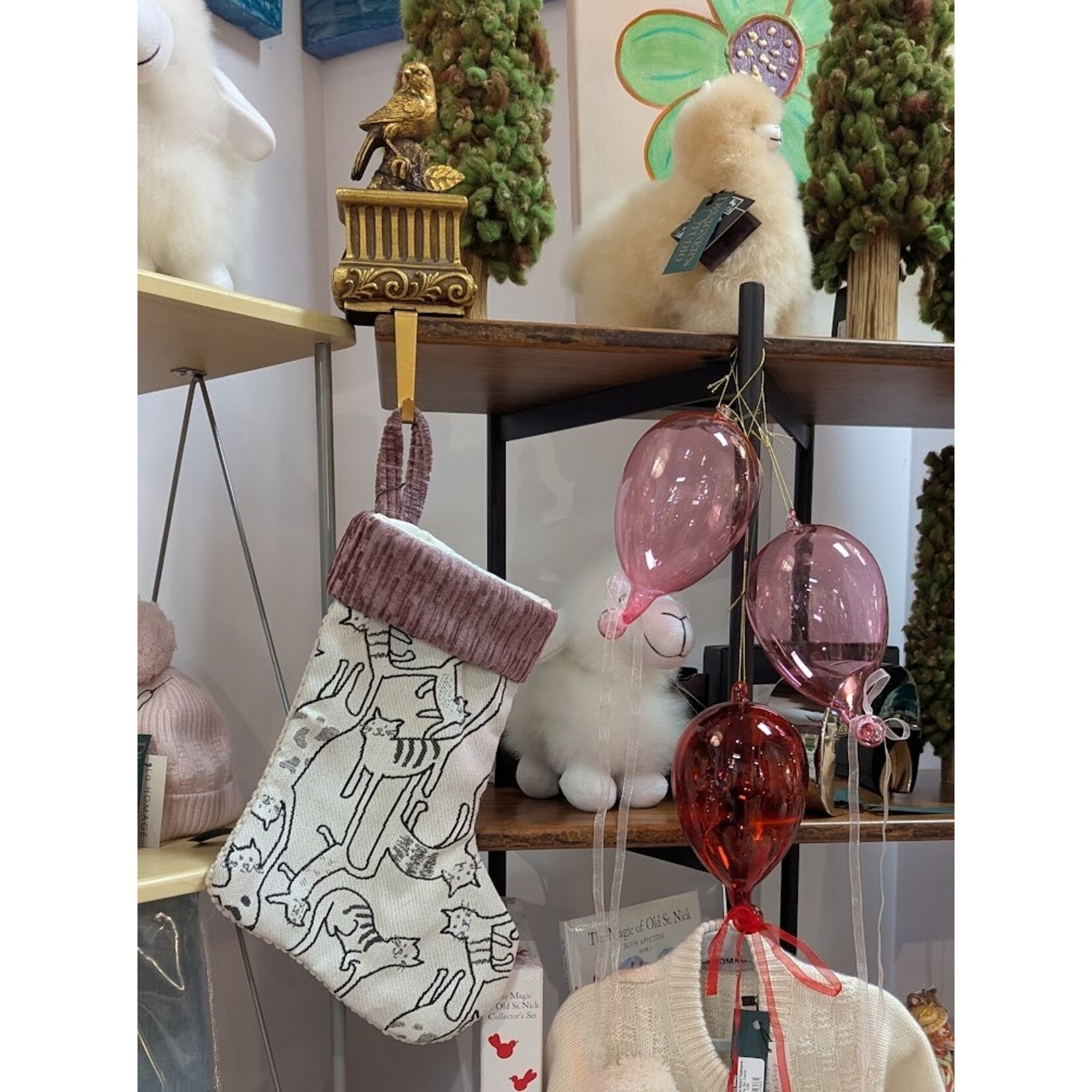 Nicky's Notions Holiday Stocking Cat