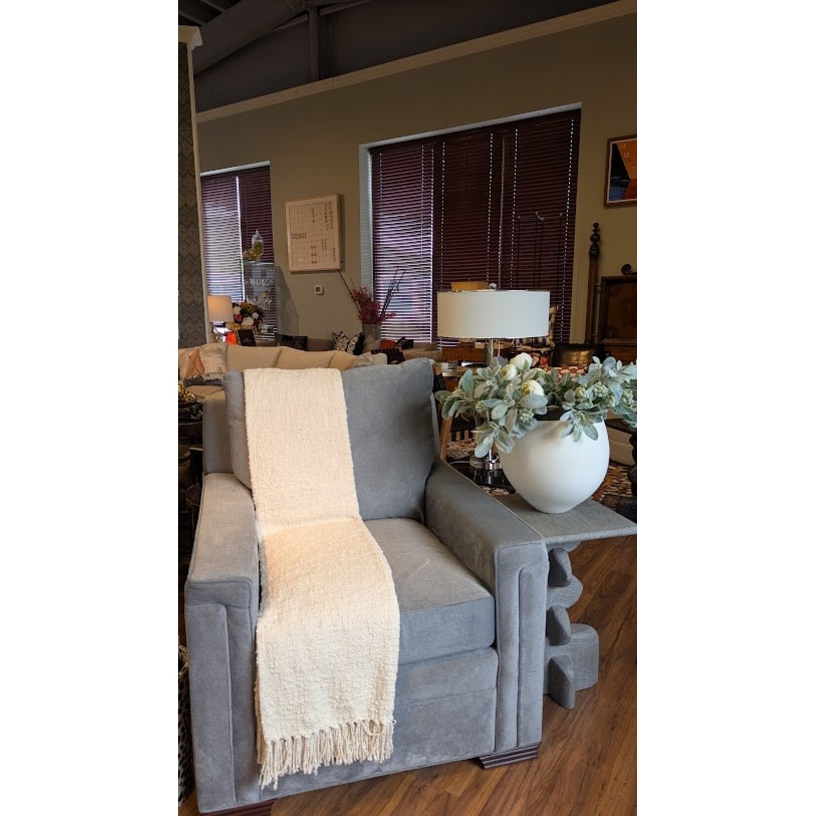 Made Goods Kordelle Accent Table Light Grey