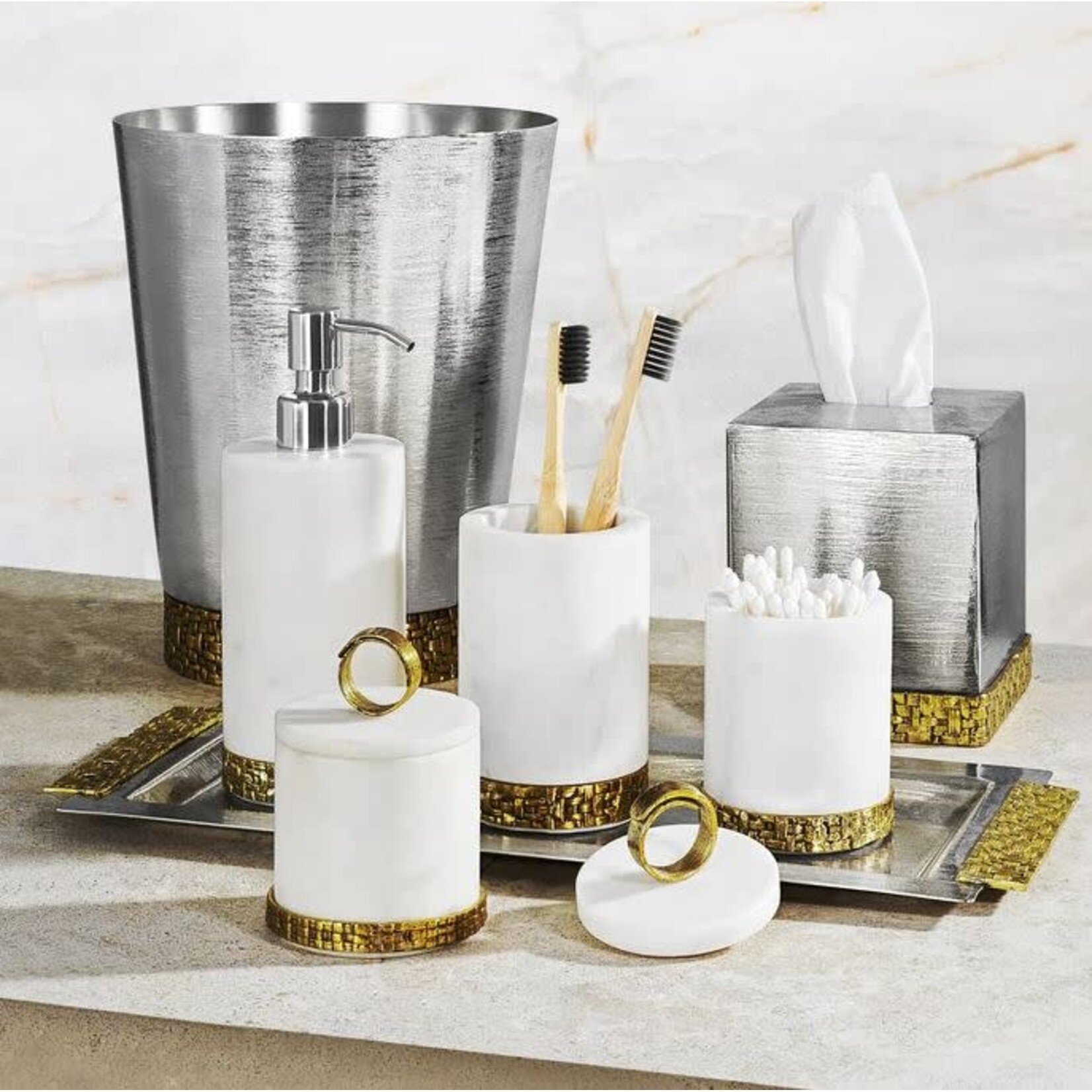 Michael Aram Palm Bath Collection Vanity Tray