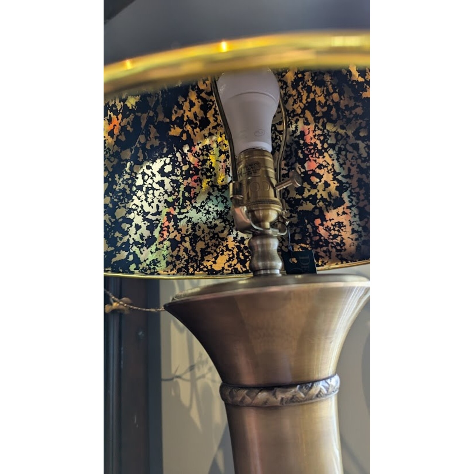 Wildwood Cedric Lamp with Black Shade