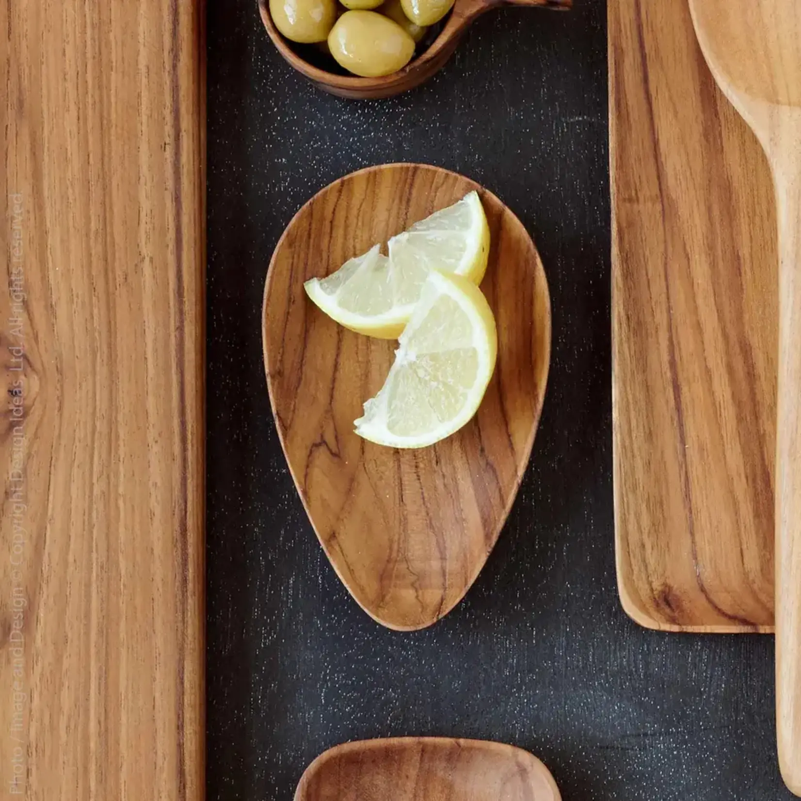 Texxture Chiku Teak Teardrop Bowl
