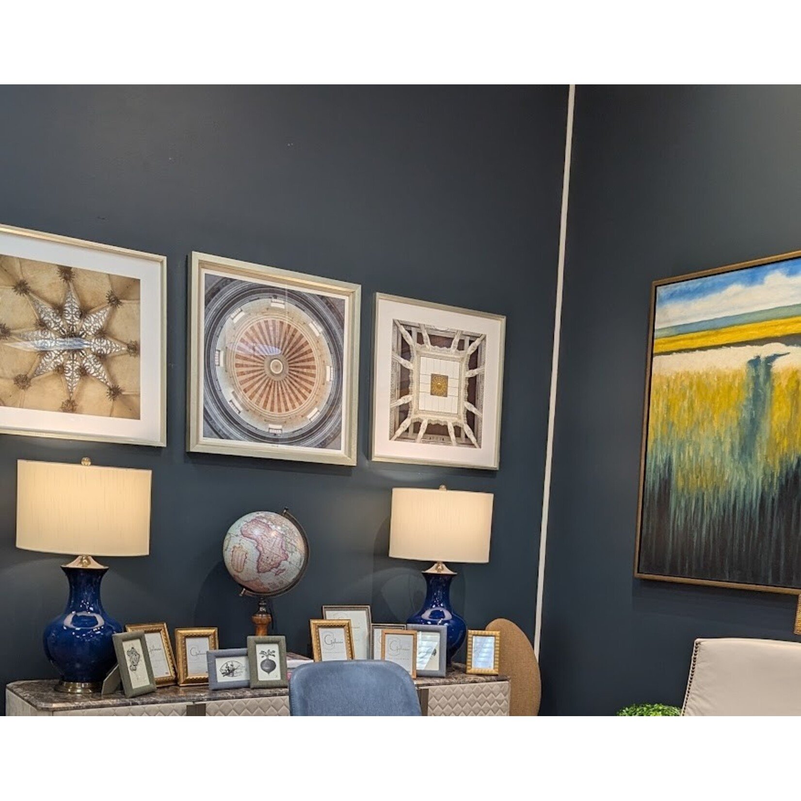 Trowbridge Gallery Interior Dome 1084 Hotel Riad Fes Framed Artwork 28x28