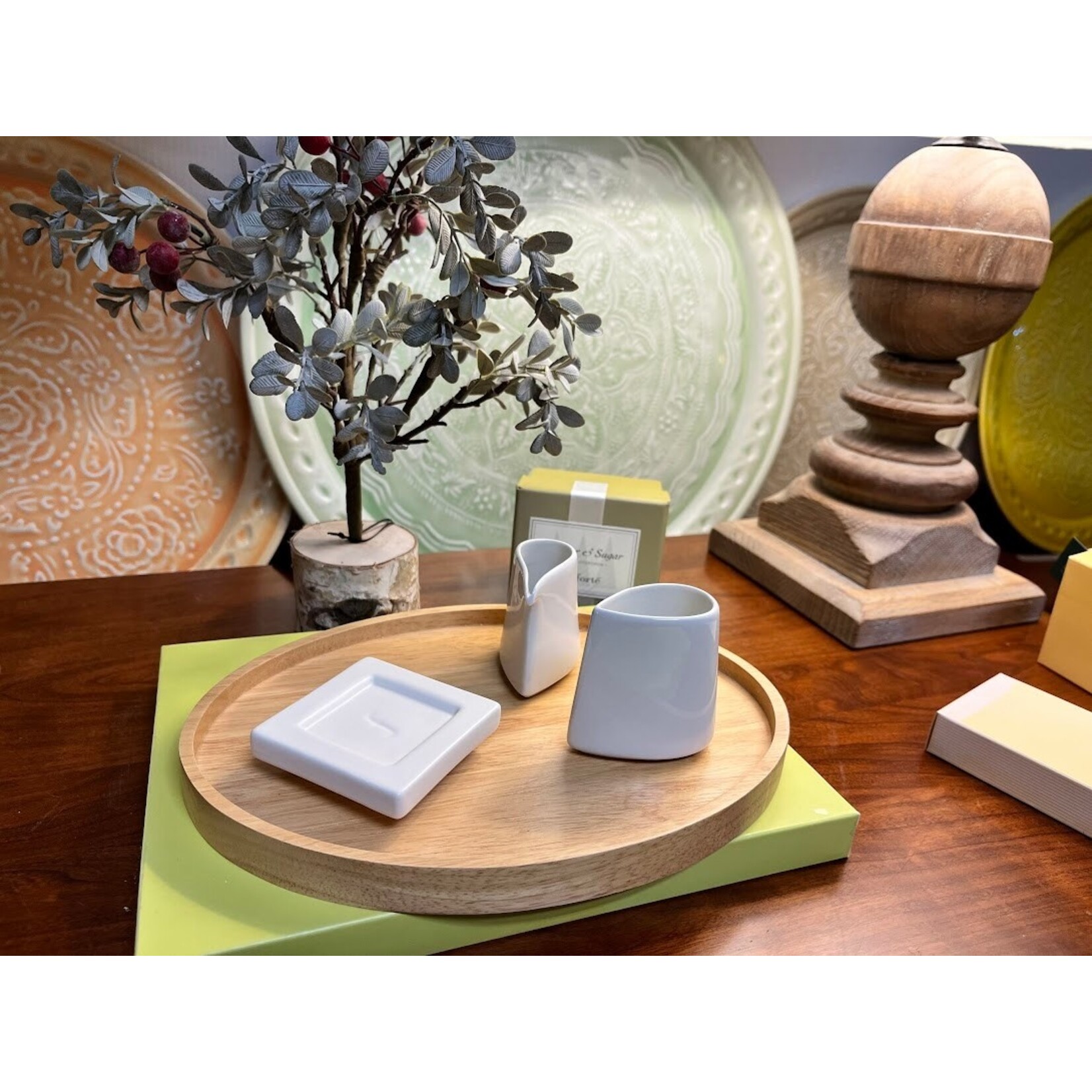 Tea Forte Oval Tray Bamboo