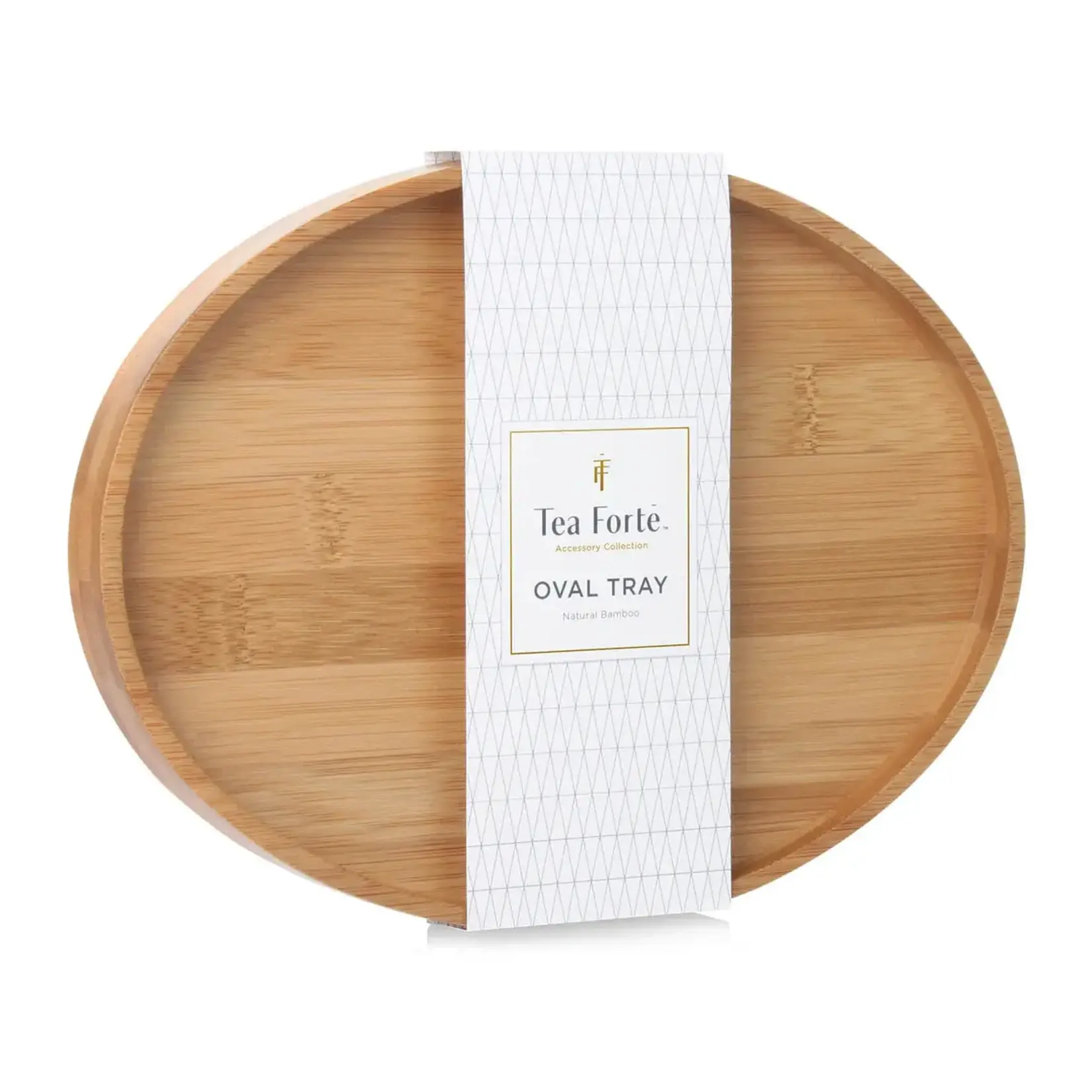 Tea Forte Oval Tray Bamboo