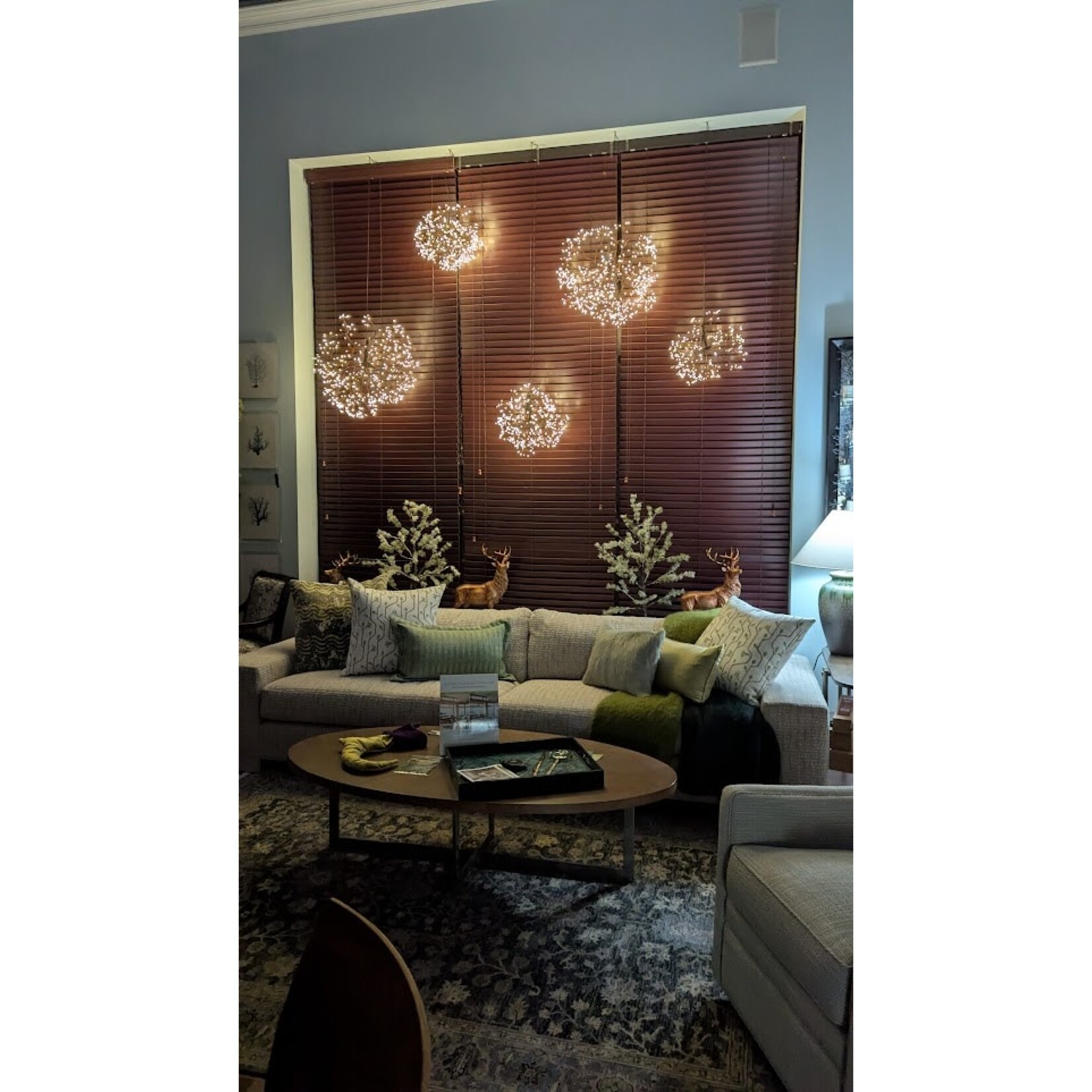 RAZ Imports Brown Starburst LED Lighted Orb