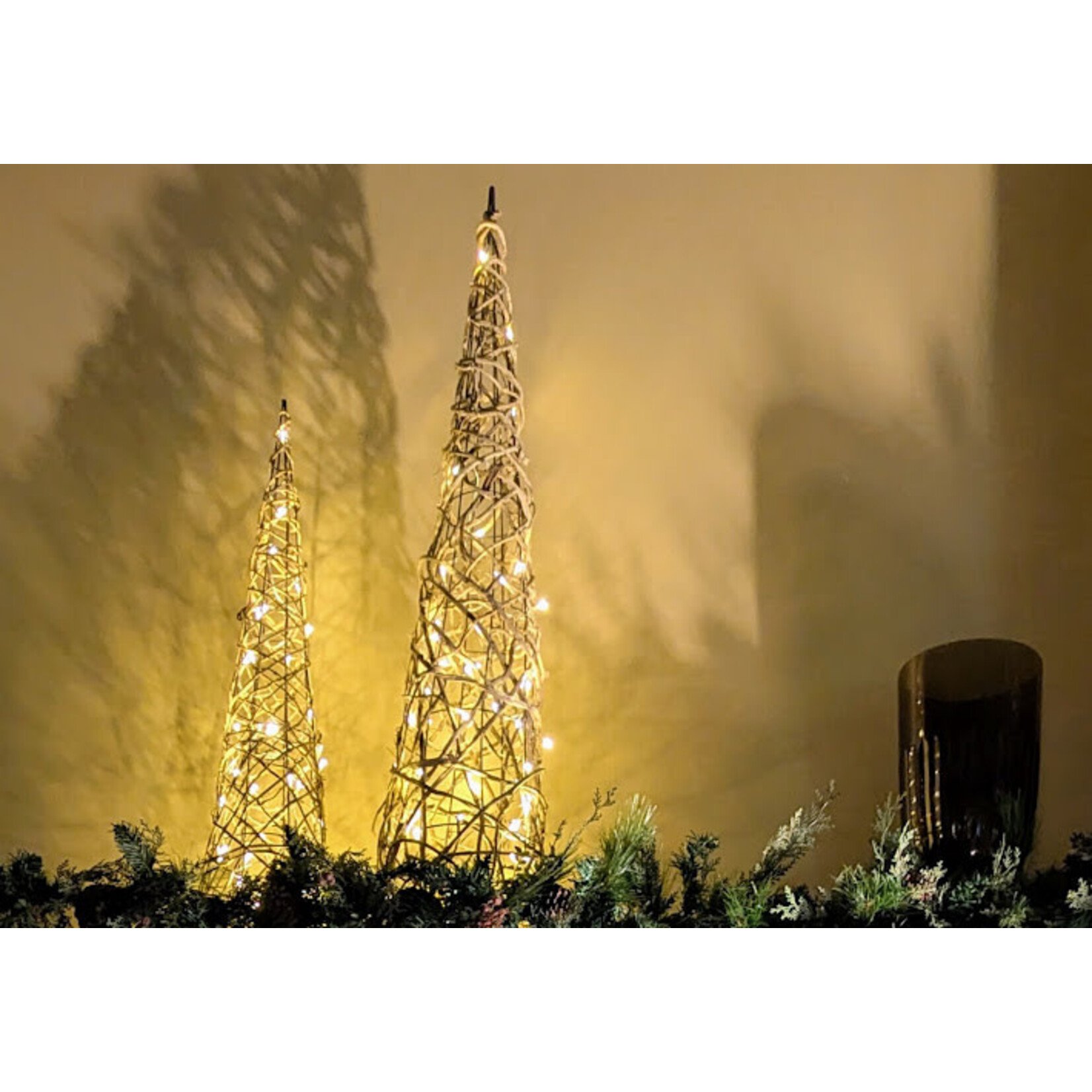 Napa Home and Garden Napa Night Sky LED Light Rattan Tree Topiary