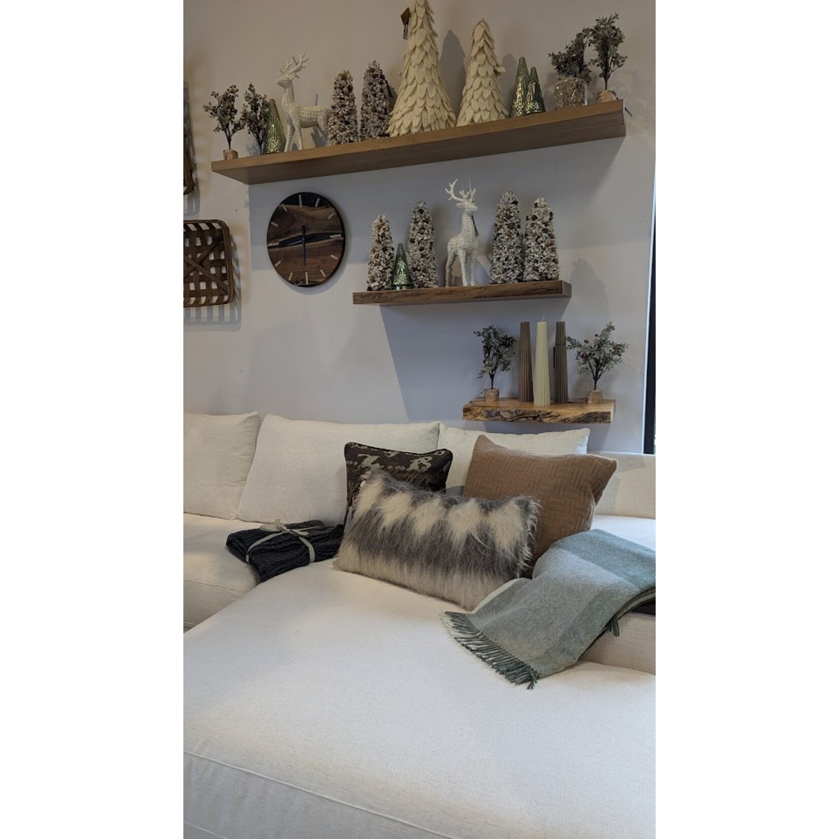 Greentree Home Fluted Pillar Candle Celadon