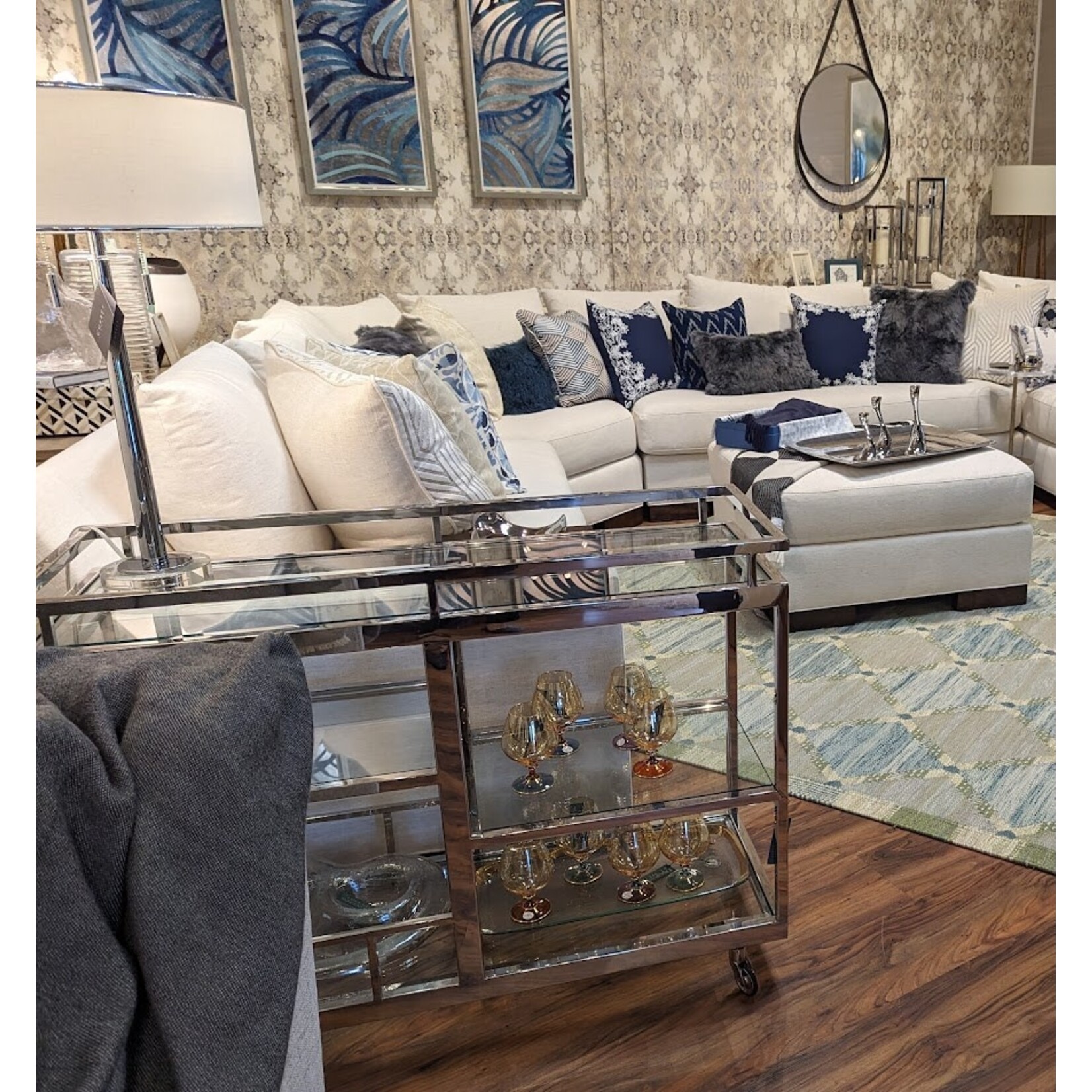 Vietri Regalia Deco Purple Brandy Snifter Glass