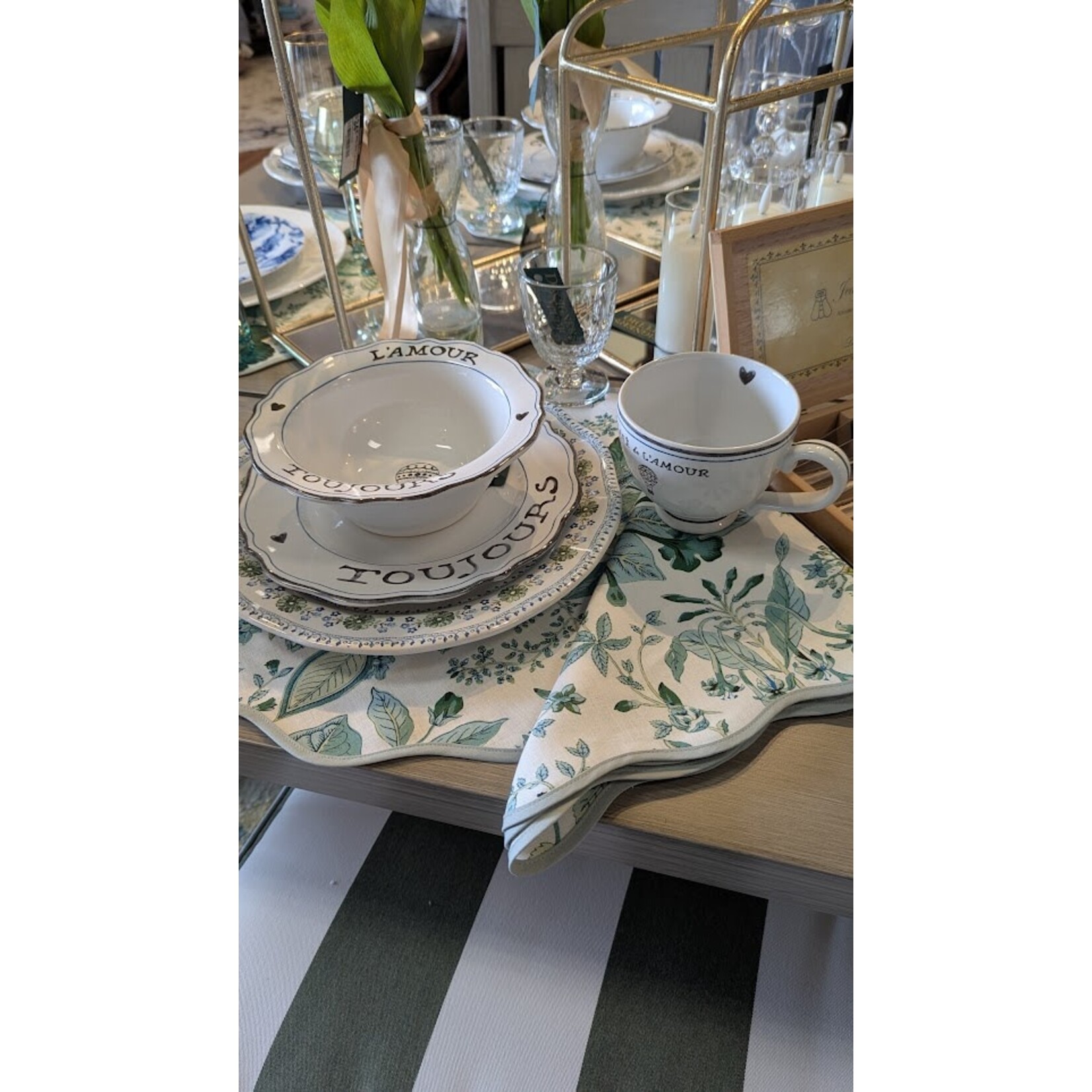 Juliska L'Amour Toujours Dessert Salad Plate Set of 4