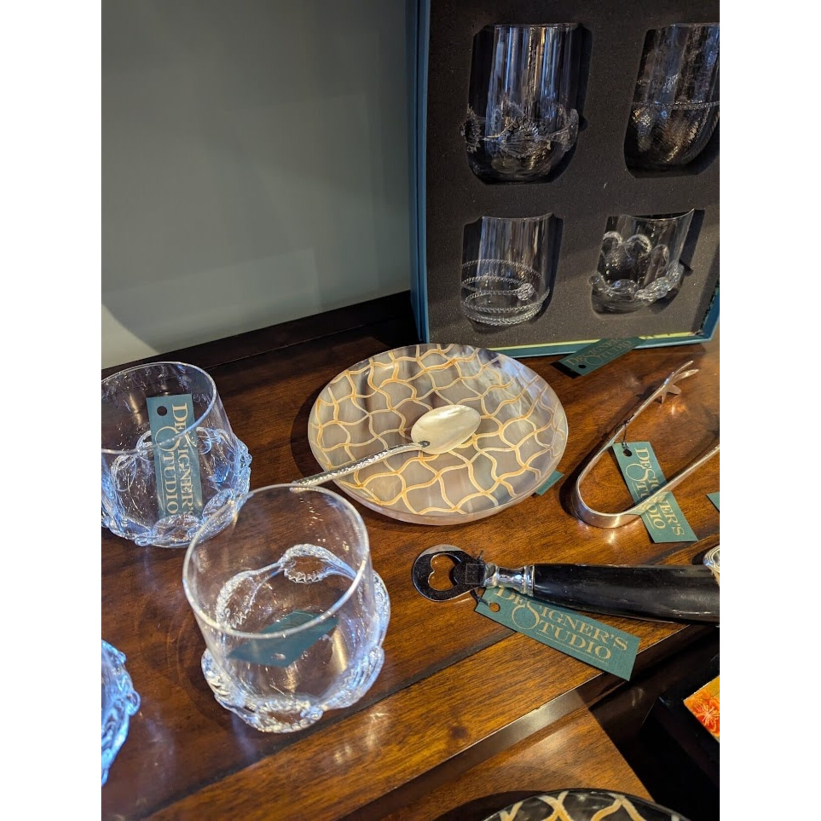 Juliska Heritage Tumbler Assorted Set of 4 Bohemian Glass