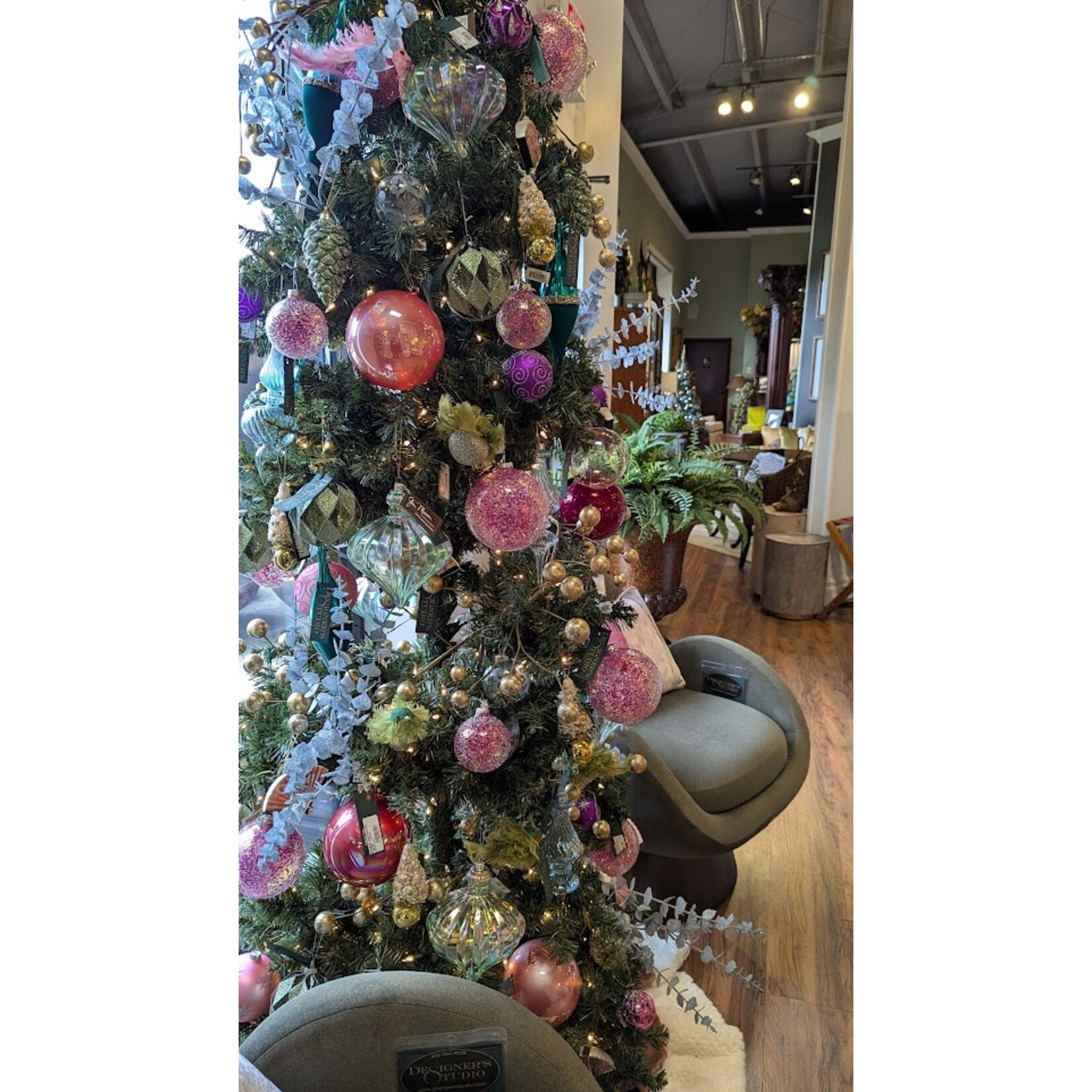 Katherine's Collection Green Fluffle Long Tail Large Bird Ornament