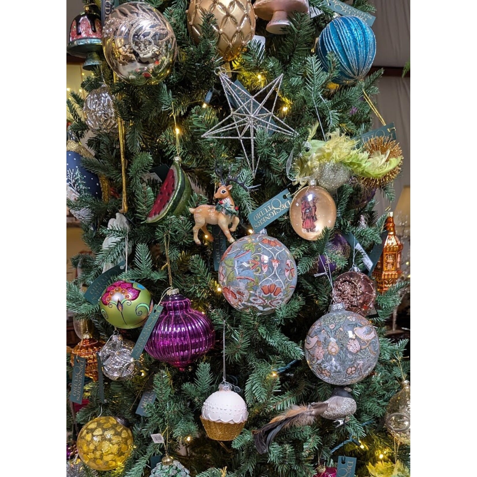 Shishi LLC Glass Watermelon Slice Ornament 4"