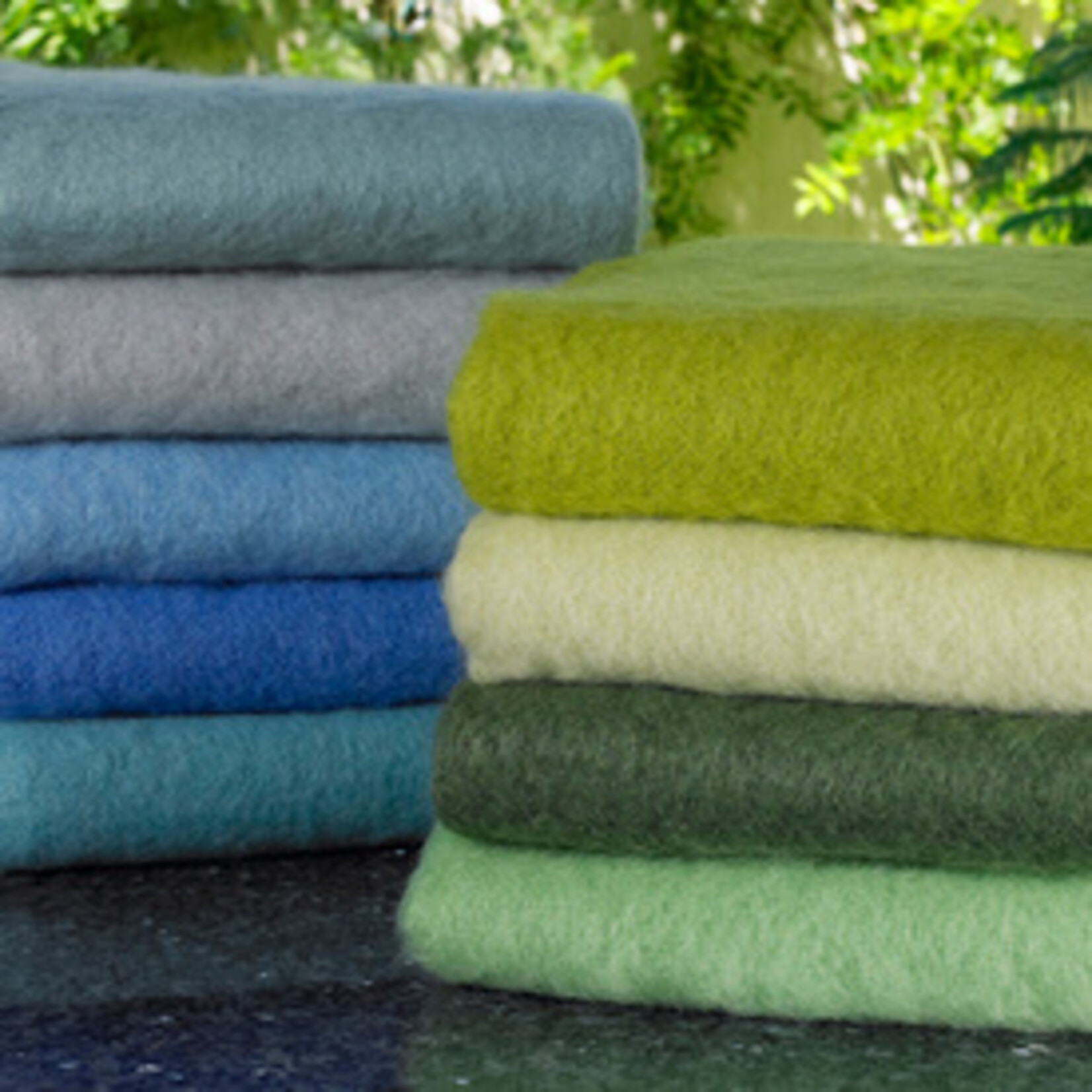 Lands Downunder Brushed Mohair Throw Blanket