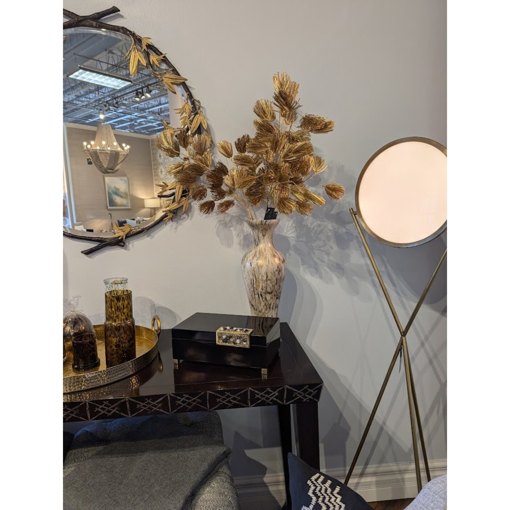 The John Richard Collection, LLC Black Box with Silver Stone Accent