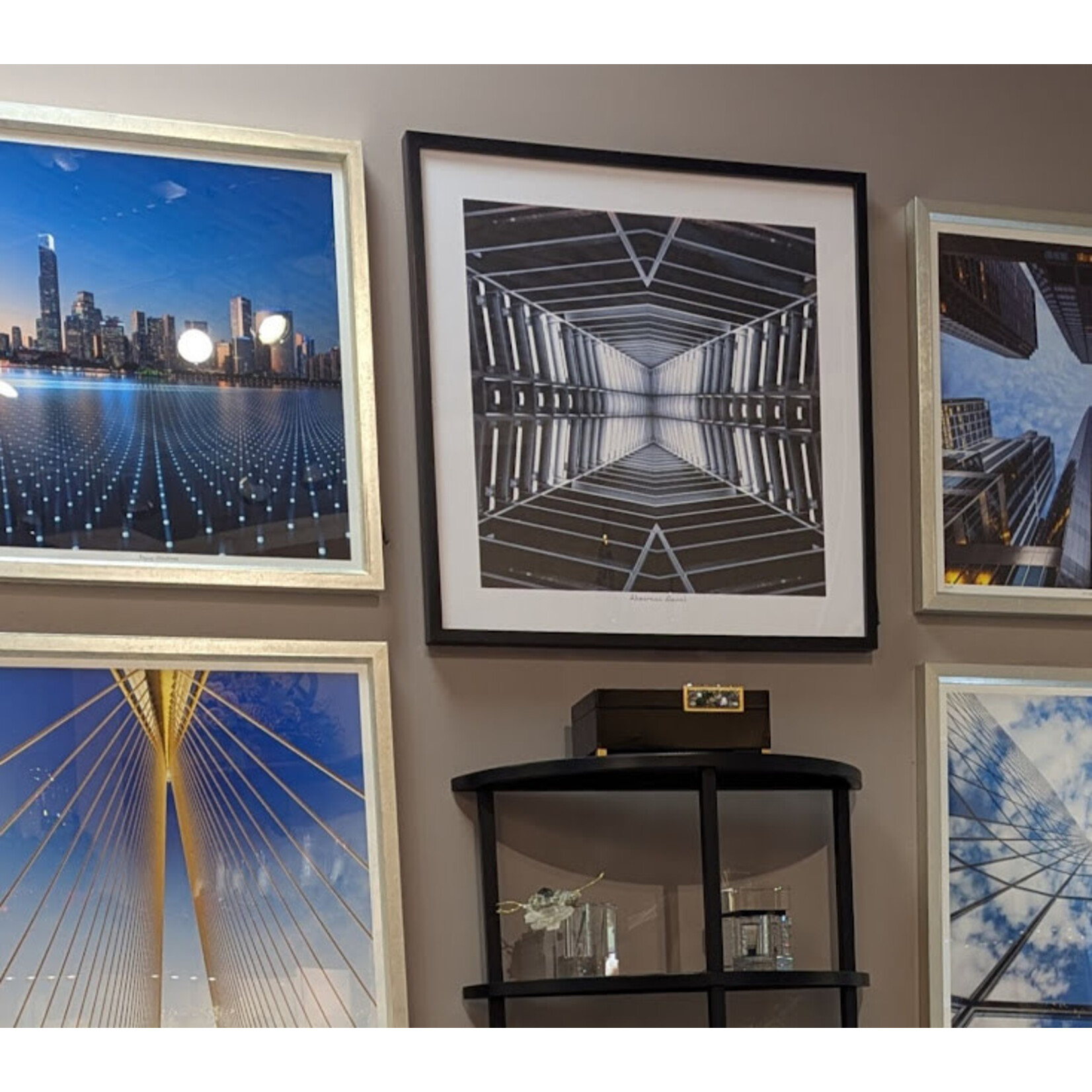 The John Richard Collection, LLC Black Box with Silver Stone Accent