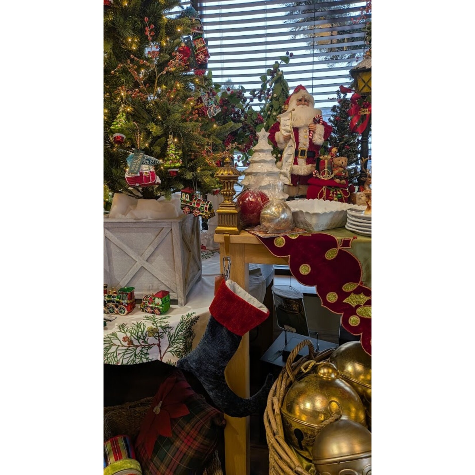 Nicky's Notions Holiday Stocking Blue Red