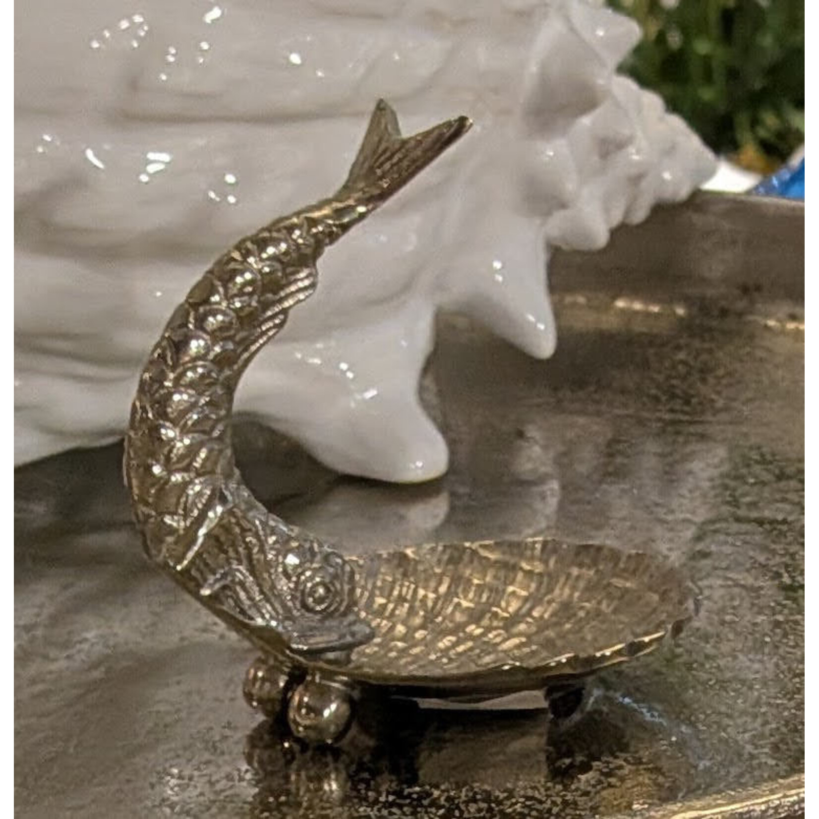 Vagabond Vintage Silver Dolphin Ring Holder