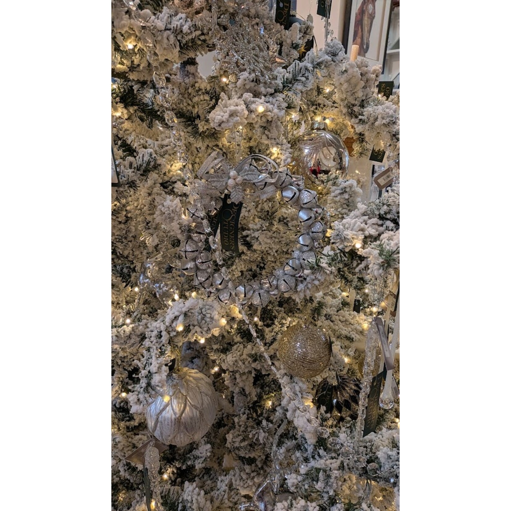 Katherine's Collection Azure Silver Bell Wreath