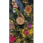 Texxture Balsam Gold Mouth Blown Glass Ornament 4 in