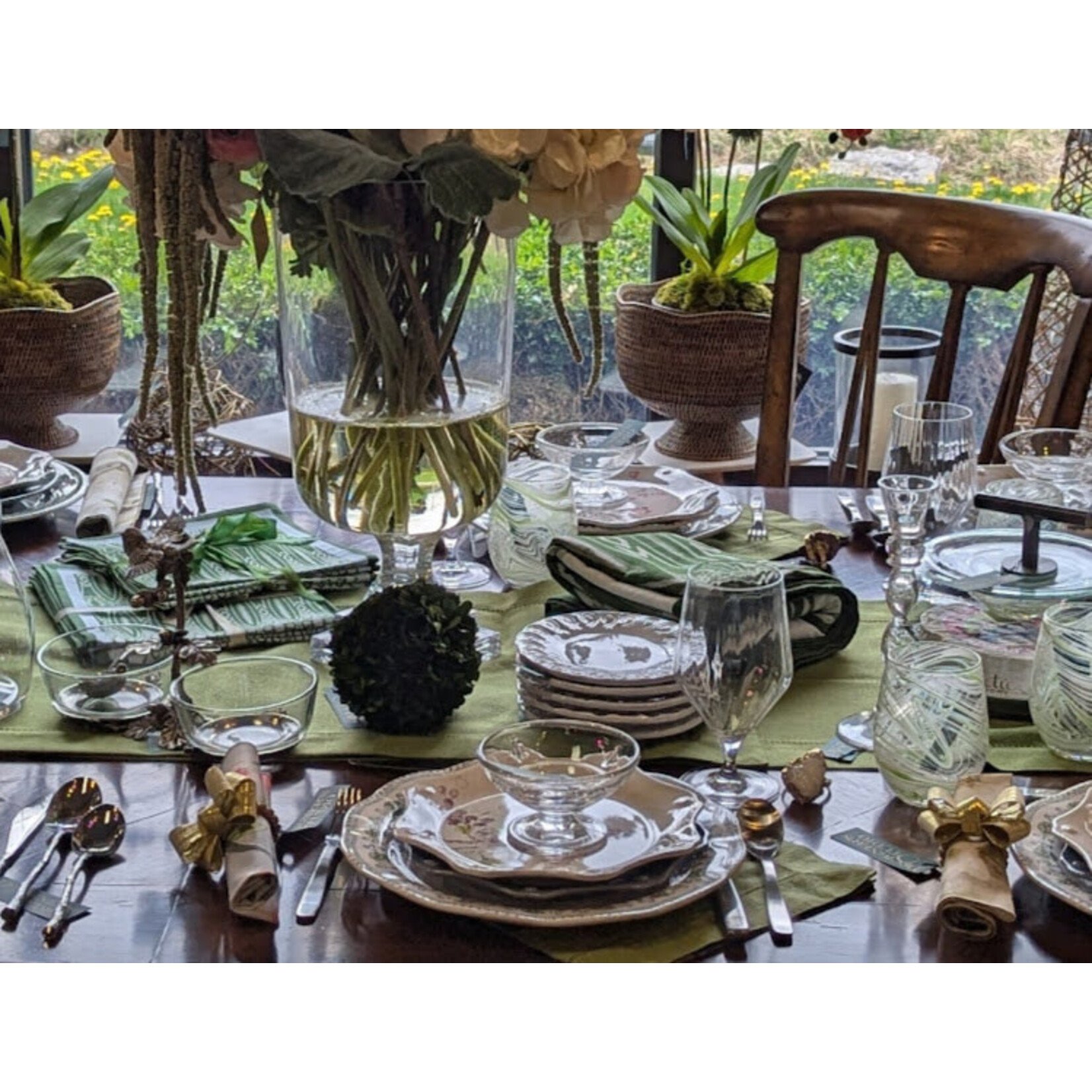 Vietri Incanto Assorted White Canape Plates Set of 4