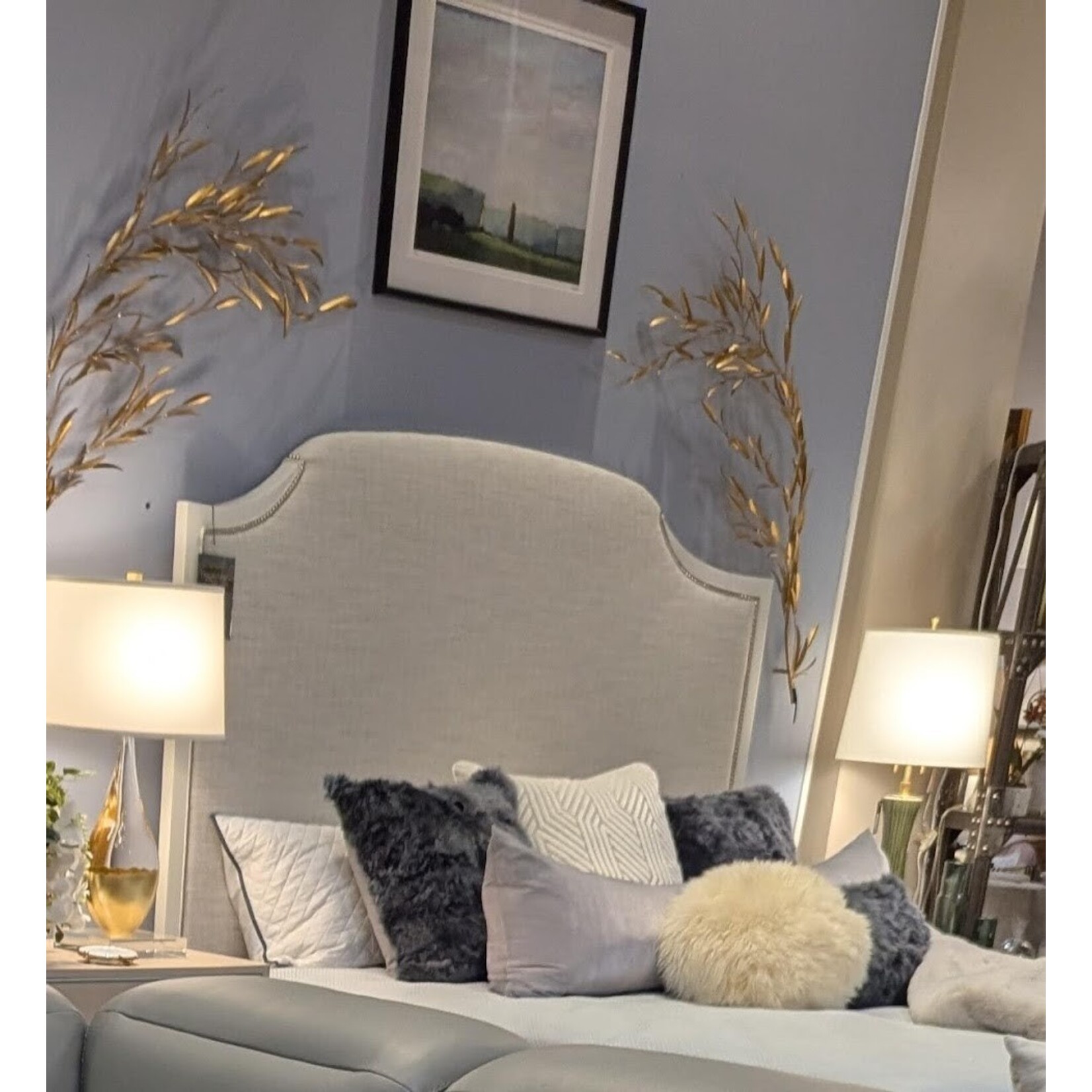 Global Views Weeping Willow Wall Decor Gold Leaf  Set of 2