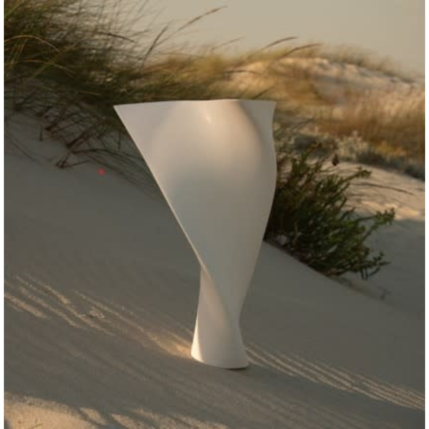 Global Views Sound Vase Euphonious Matte White