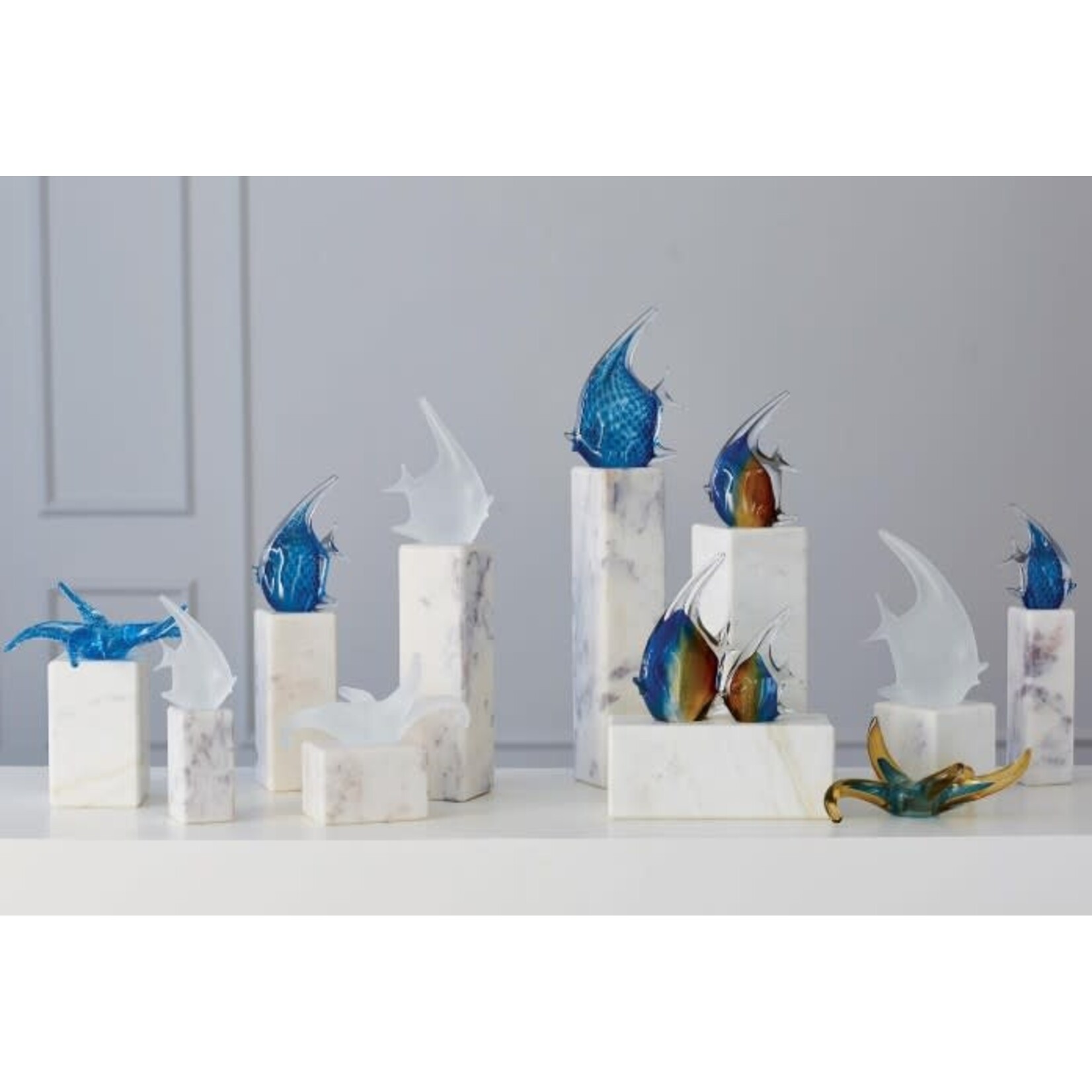 Global Views 5 Marble Mini Pedestal Riser Small