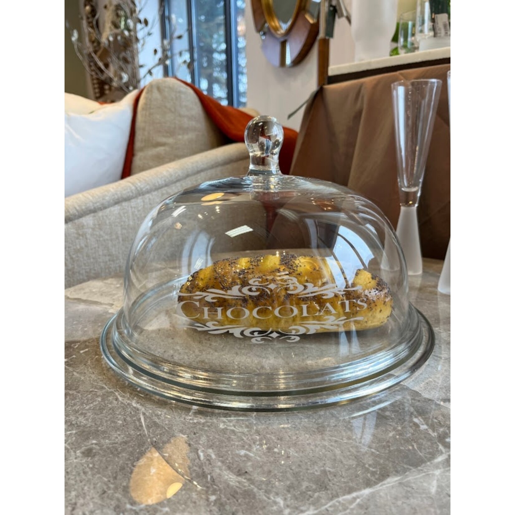 Kiss That Frog Chocolate Design Bell with 8" Plate