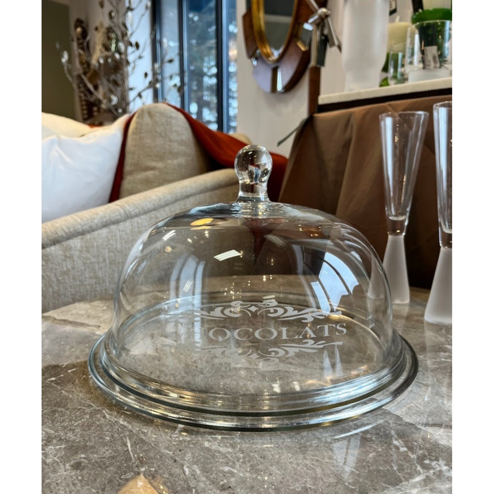 Kiss That Frog Chocolate Design Bell with 8" Plate