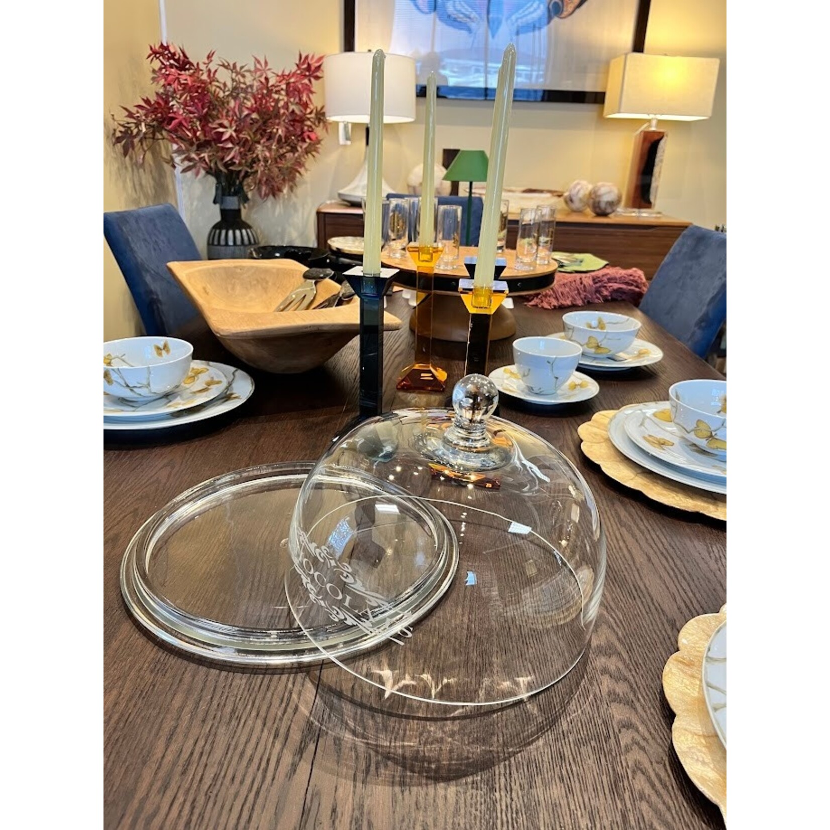 Kiss That Frog Chocolate Design Bell with 8" Plate